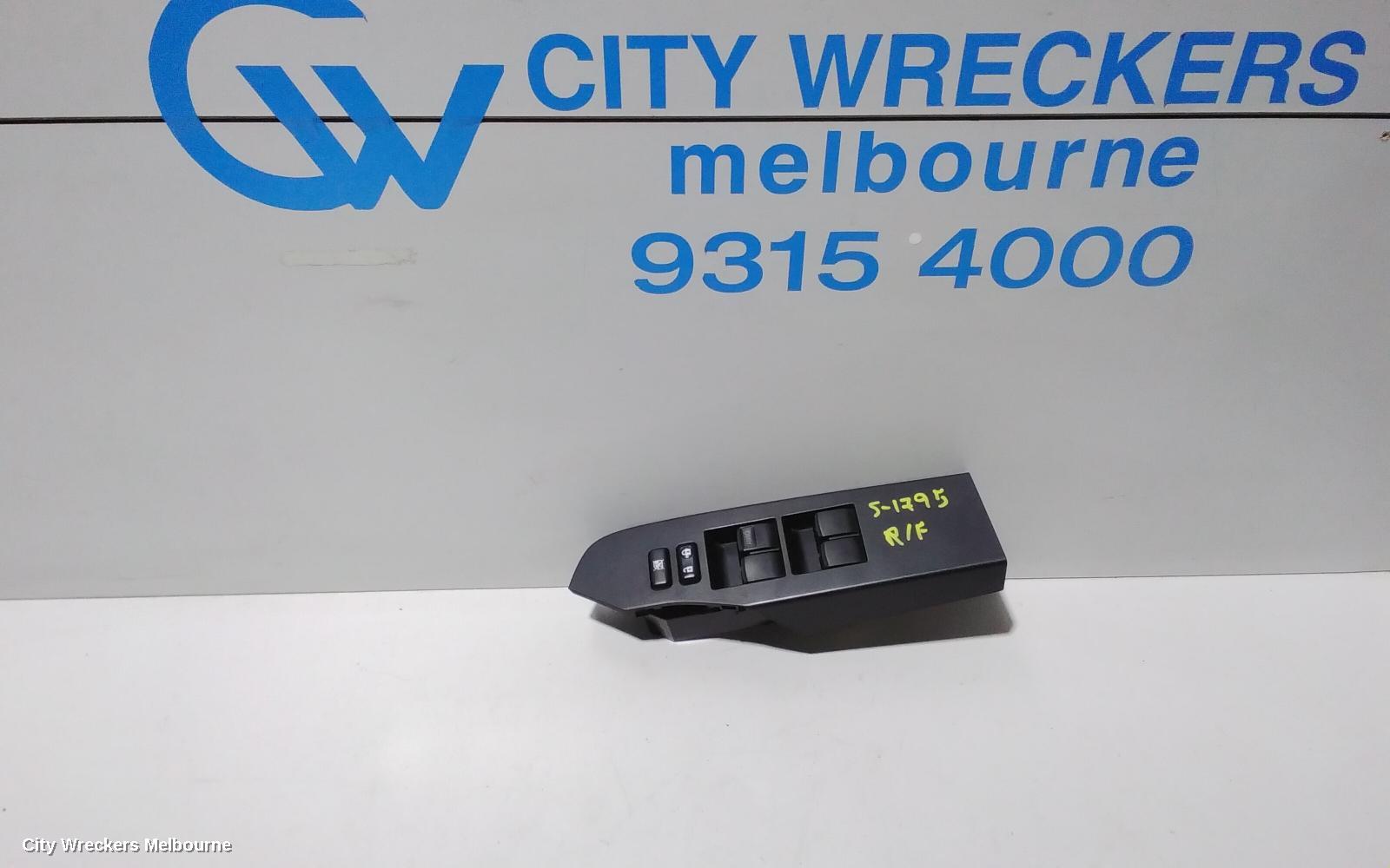 TOYOTA COROLLA PWR DR WIND SWITCH, RH FRONT (MASTER SWITCH), ZRE182R, HATCH, STANDARD, 03/2015 - 06/2018