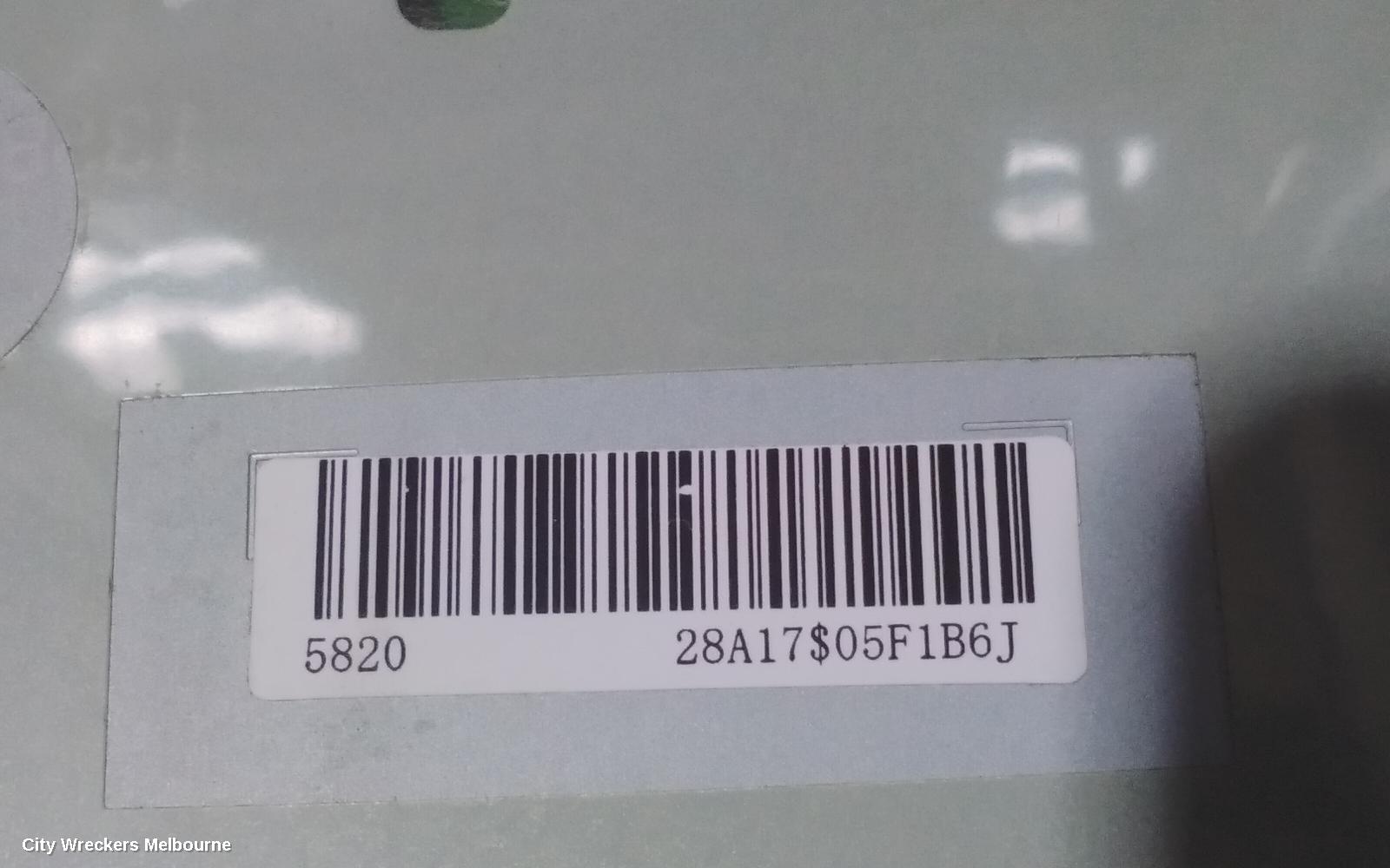 TOYOTA COROLLA RADIO/CD/DVD/SAT/TV, 6.1IN TOUCHSCREEN (P/N ON FACE 100181), ZRE182R, HATCH, 10/2012 - 03/2015