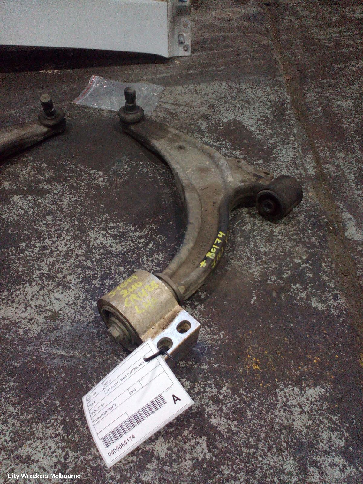 HOLDEN CRUZE LEFT FRONT LOWER CONTROL ARM, JG-JH, 03/2009 ONWARDS