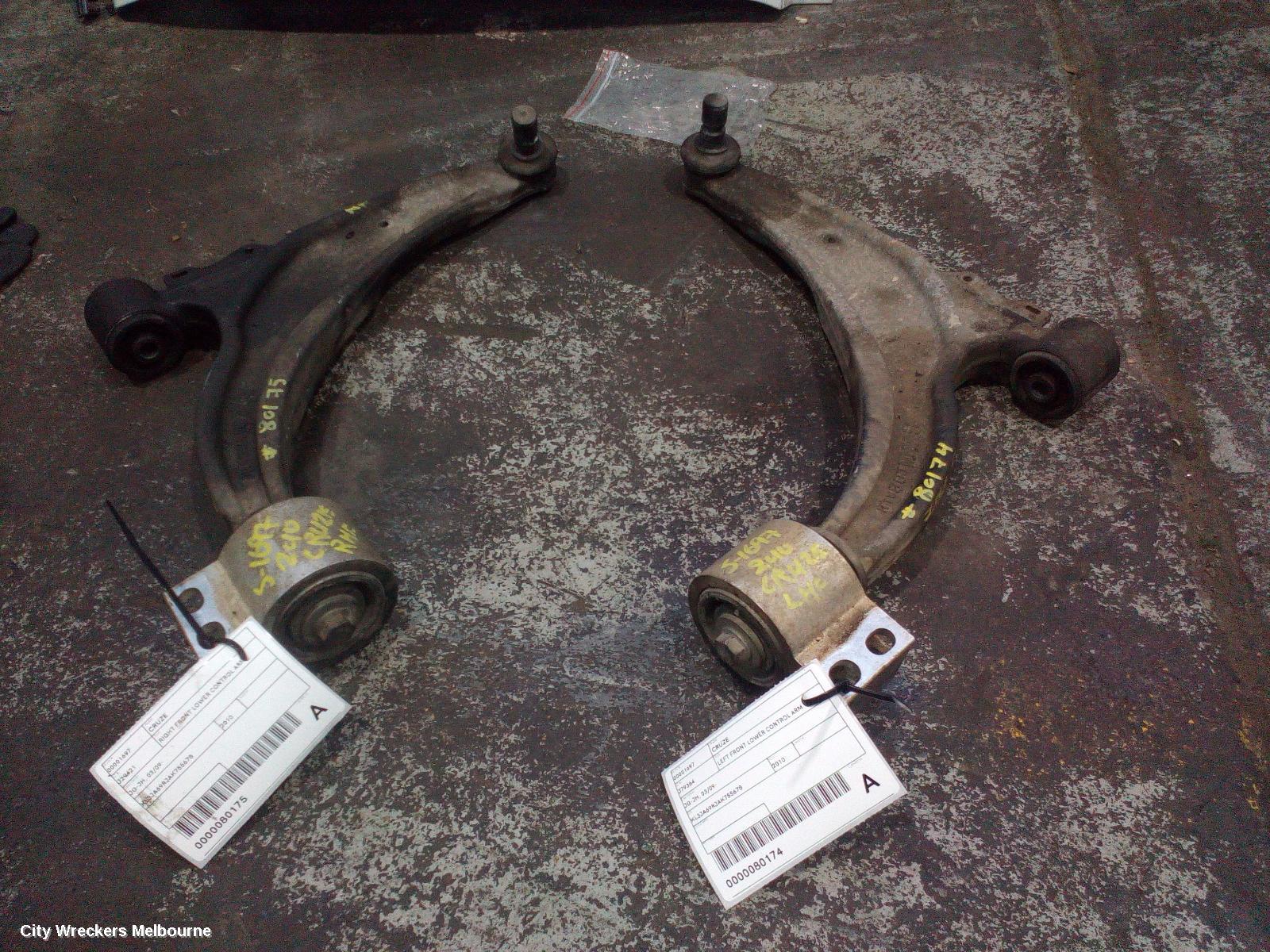 HOLDEN CRUZE LEFT FRONT LOWER CONTROL ARM, JG-JH, 03/2009 ONWARDS