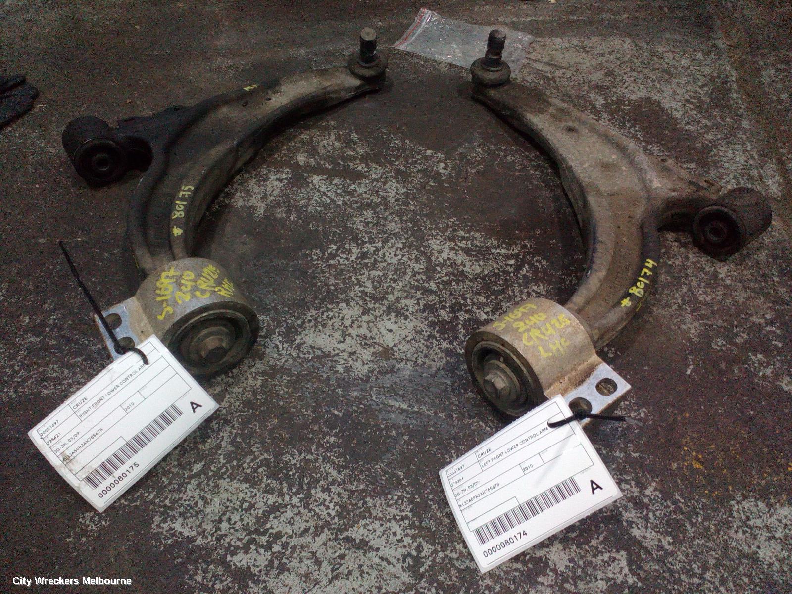 HOLDEN CRUZE RIGHT FRONT LOWER CONTROL ARM, JG-JH, 03/2009 ONWARDS