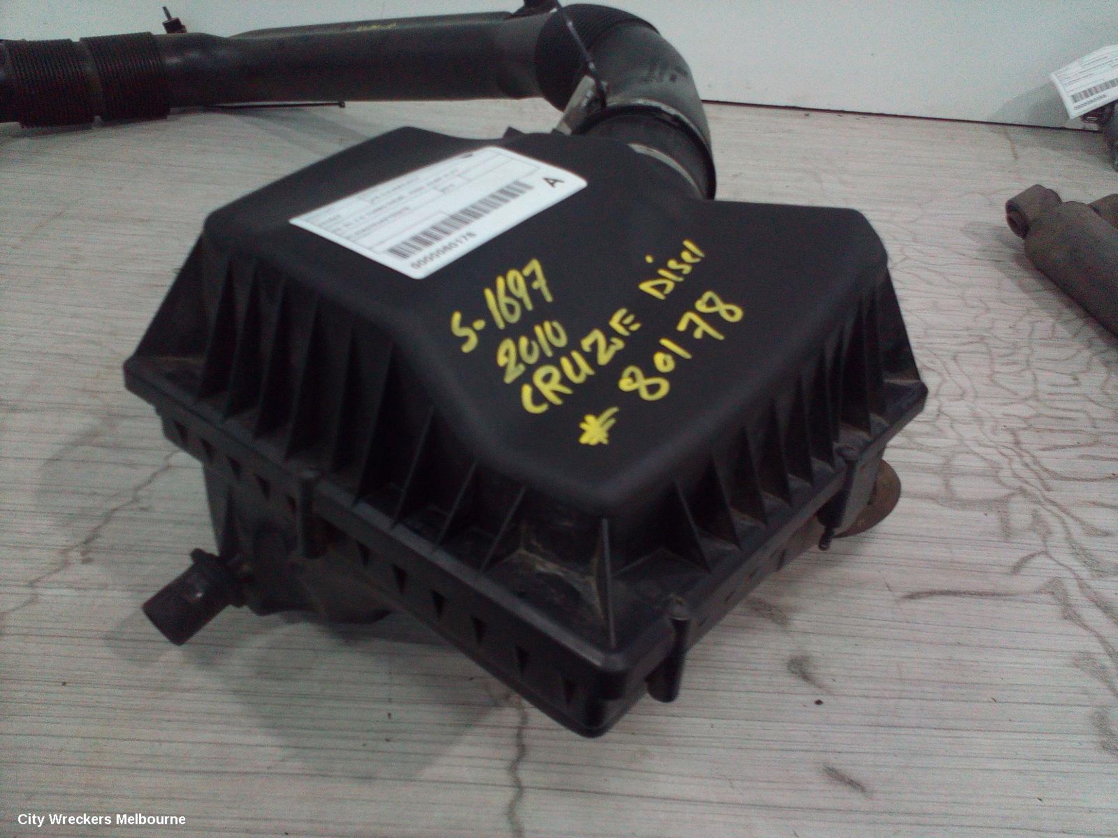 HOLDEN CRUZE AIR CLEANER/BOX, JG-JH, 2.0, TURBO DIESEL, Z20SI, 03/2009 - 01/2017