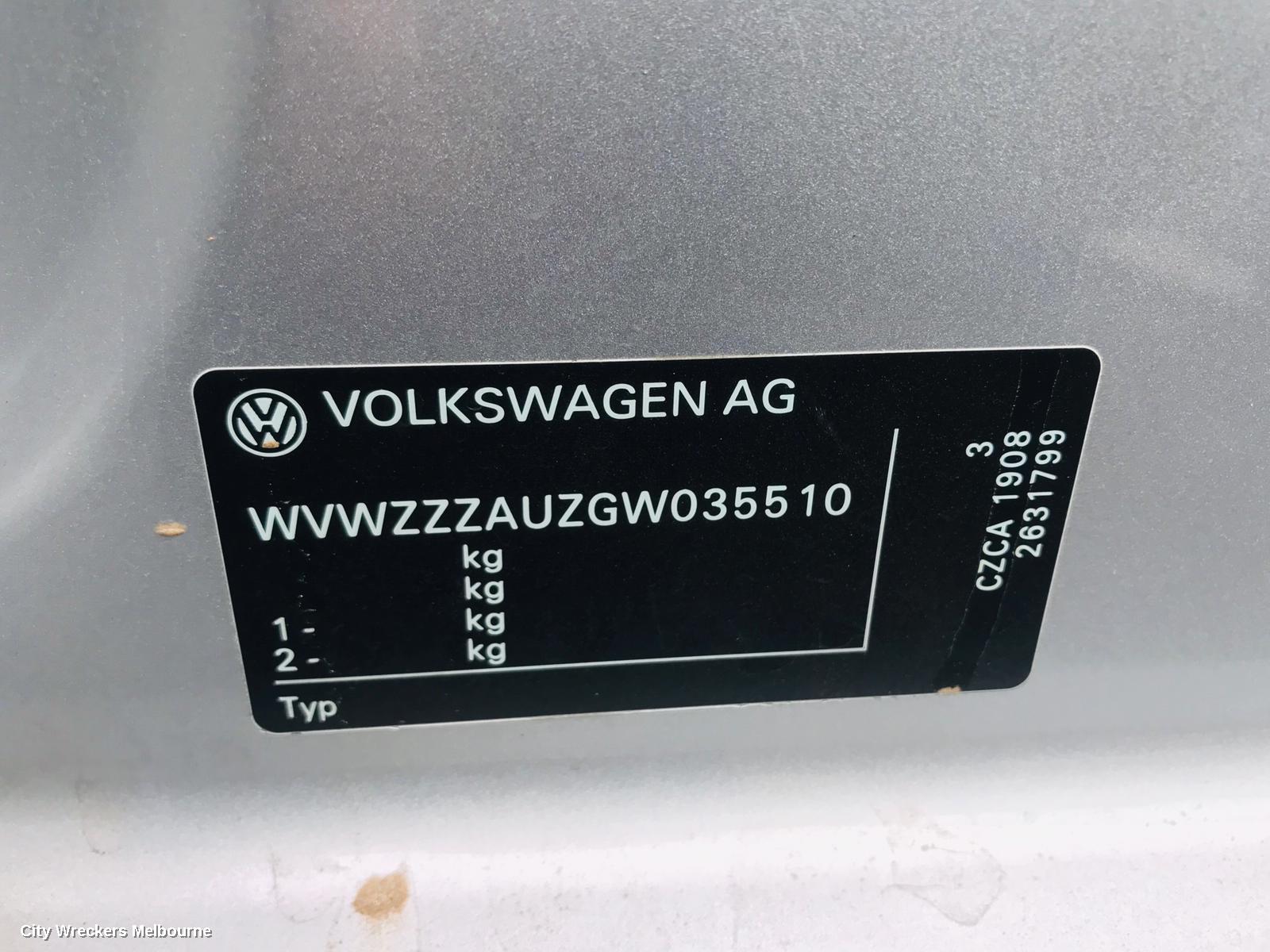VOLKSWAGEN GOLF R/BAR BRACKET/REINFO, MAIN REINFORCEMENT, GEN 7, HATCH, 03/2013 ONWARDS