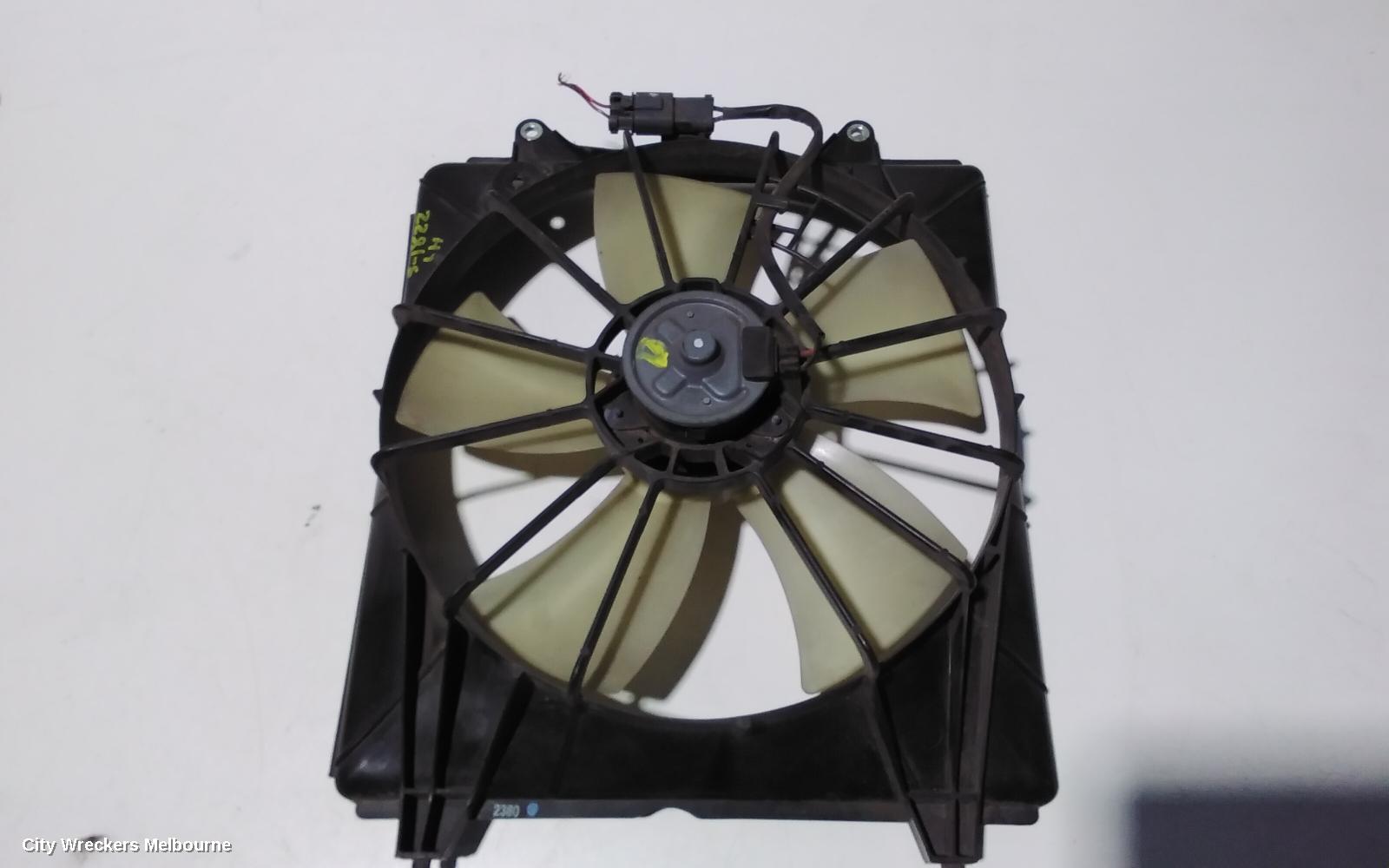 HONDA CRV FAN, RADIATOR FAN (PASSENGER SIDE), RE, 03/2007 - 11/2012
