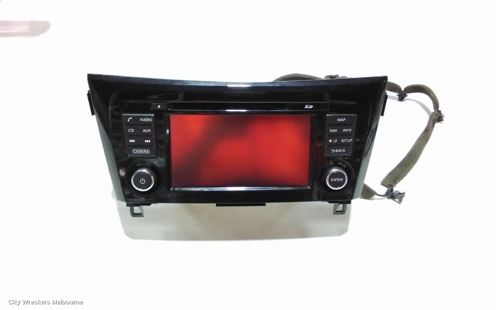 NISSAN QASHQAI RADIO/CD/DVD/SAT/TV, DISPLAY & HEAD UNIT, SAT NAV TYPE, J11, 06/2014 ONWARDS