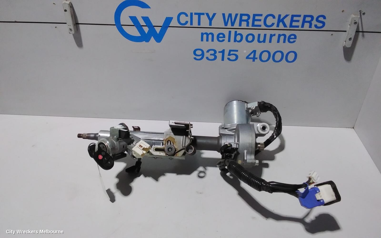 TOYOTA KLUGER STEERING COLUMN, GSU40-GSU45, ELECTRONIC ASSIST TYPE, W/ KEY START TYPE, 05/2007 - 02/2014
