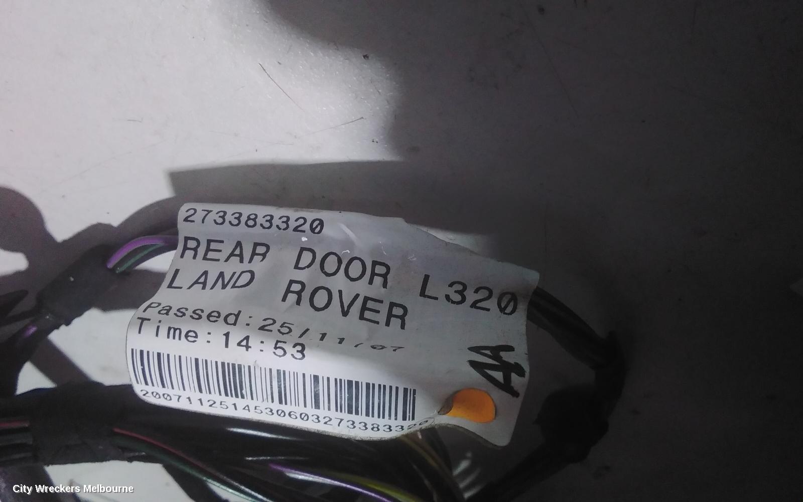 LAND ROVER RANGEROVER SPORT RIGHT REAR WND REG/MOTOR, L320, 08/2005 - 12/2013