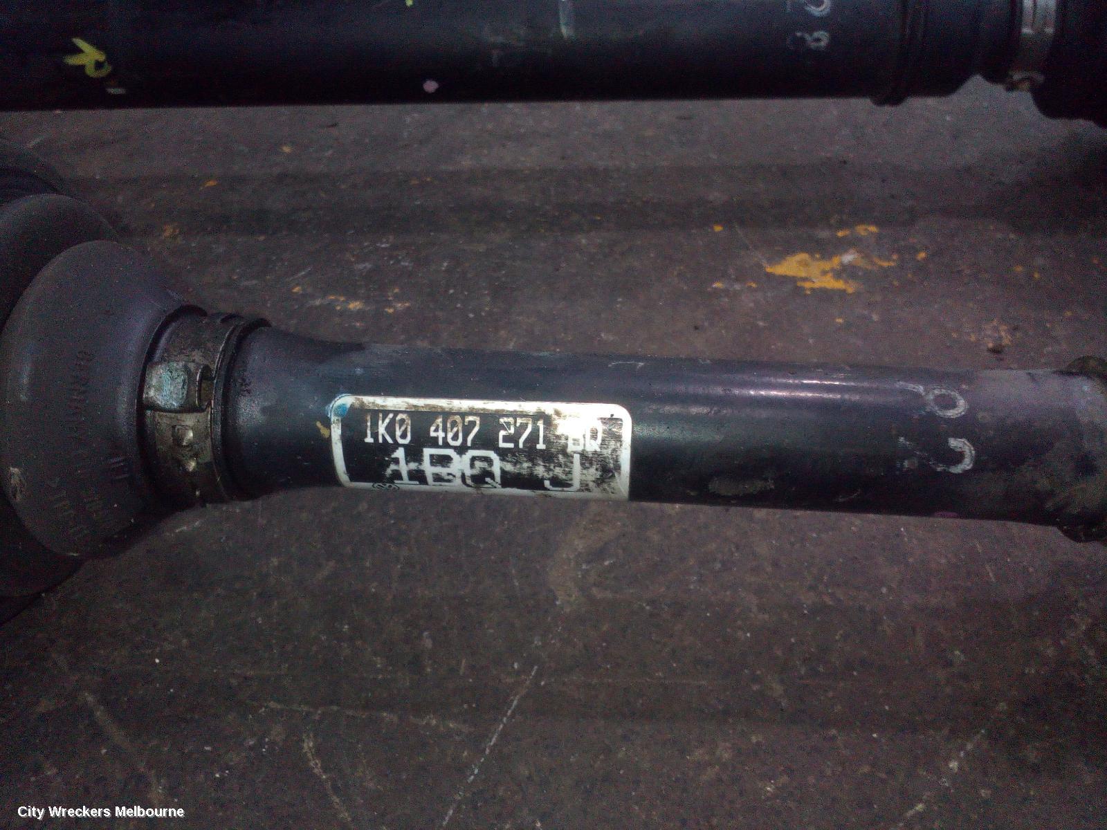 SKODA SUPERB LEFT DRIVESHAFT, FRONT, FWD, 3T, 03/2009 - 12/2015