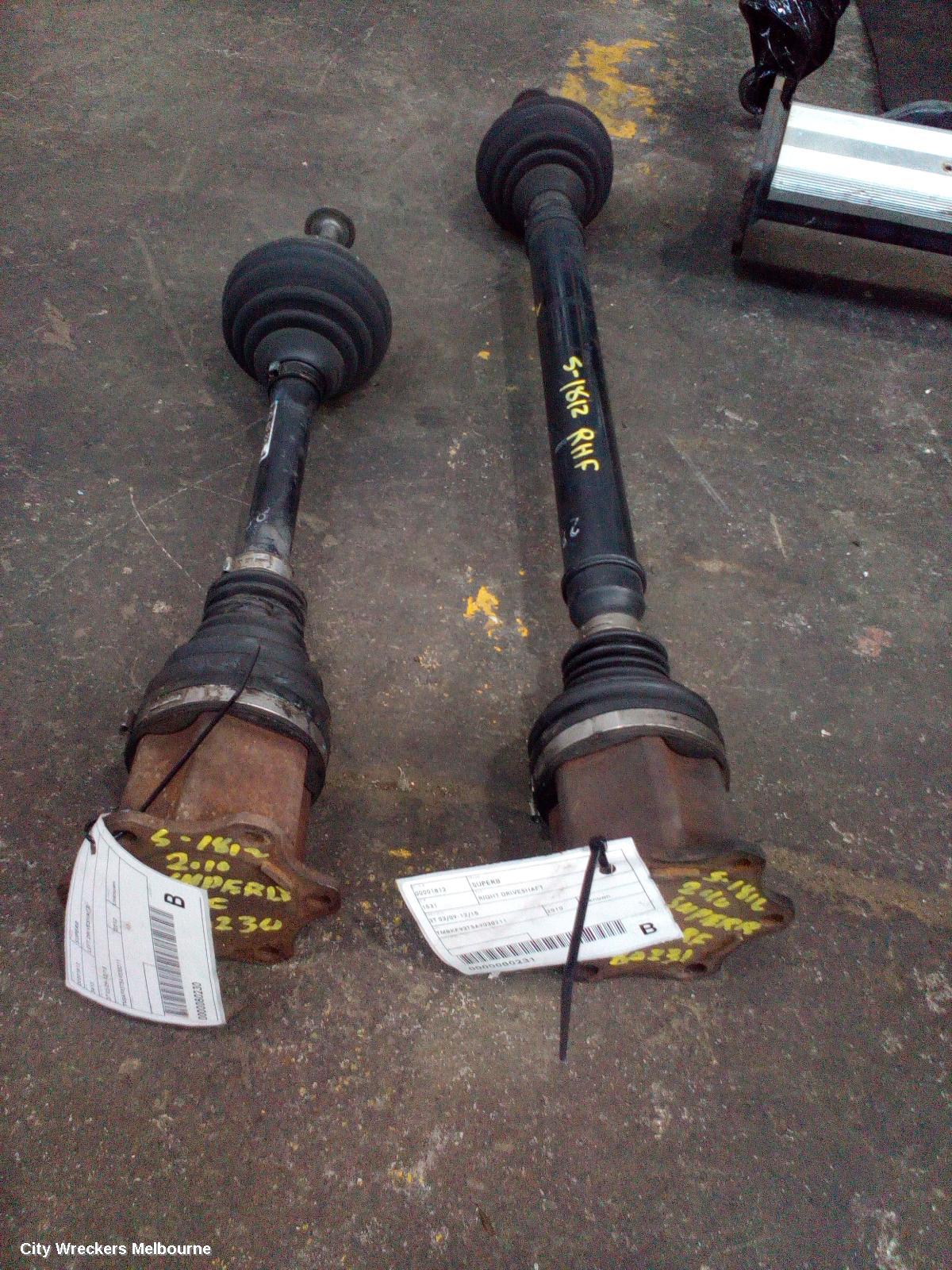 SKODA SUPERB RIGHT DRIVESHAFT, FRONT, FWD, 3T, 03/2009 - 12/2015
