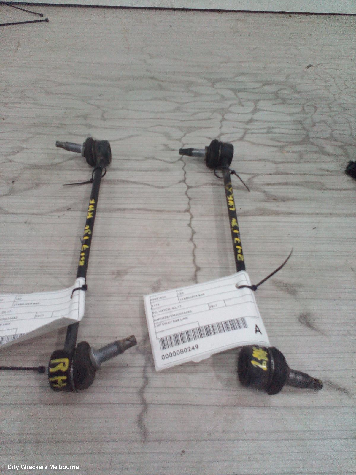 HYUNDAI I30 STABILISER BAR, PD, HATCH, 03/2017 ONWARDS