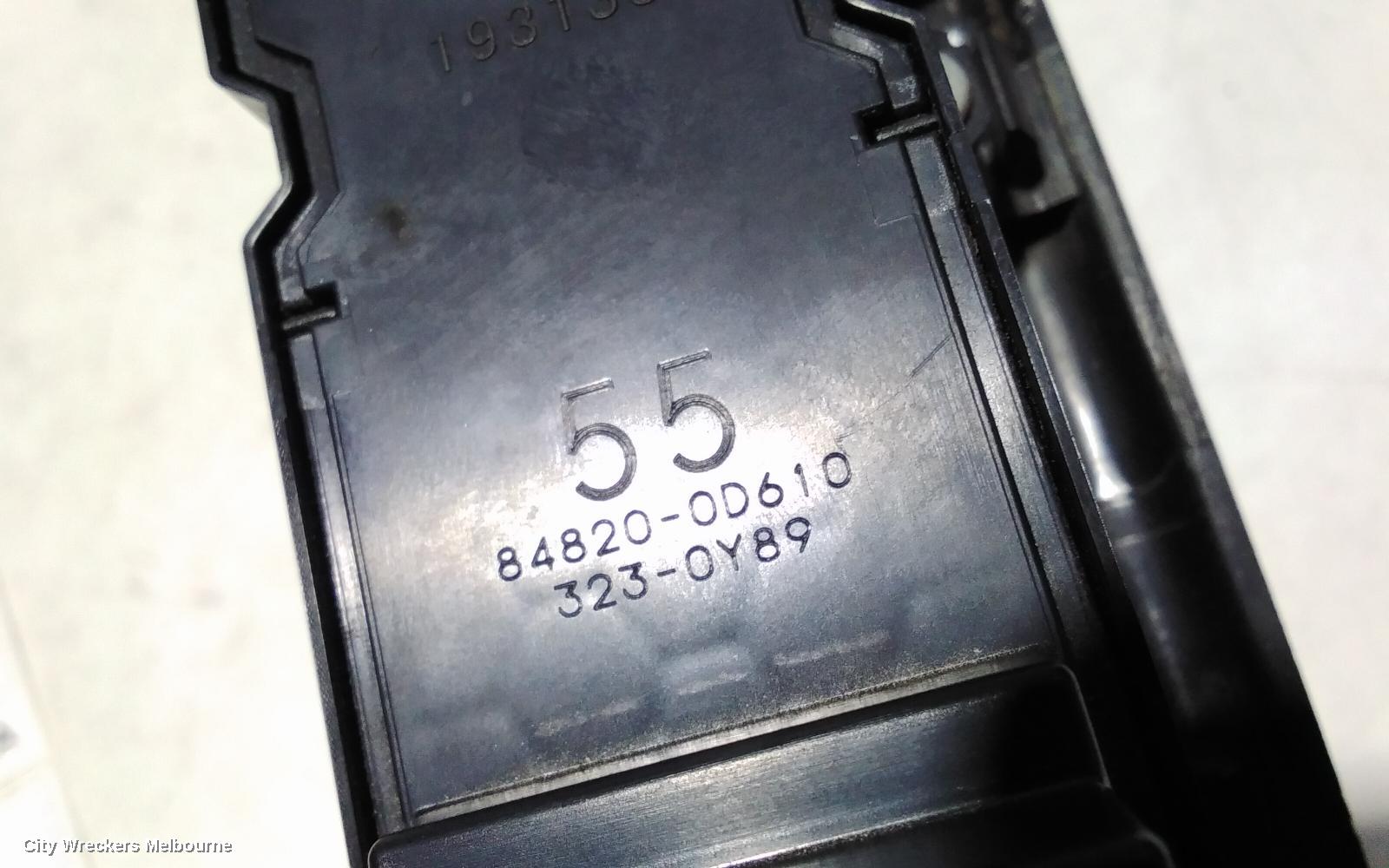 TOYOTA HILUX PWR DR WIND SWITCH, RH FRONT (MASTER SWITCH), SINGLE/EXTRA CAB, 09/2015 ONWARDS