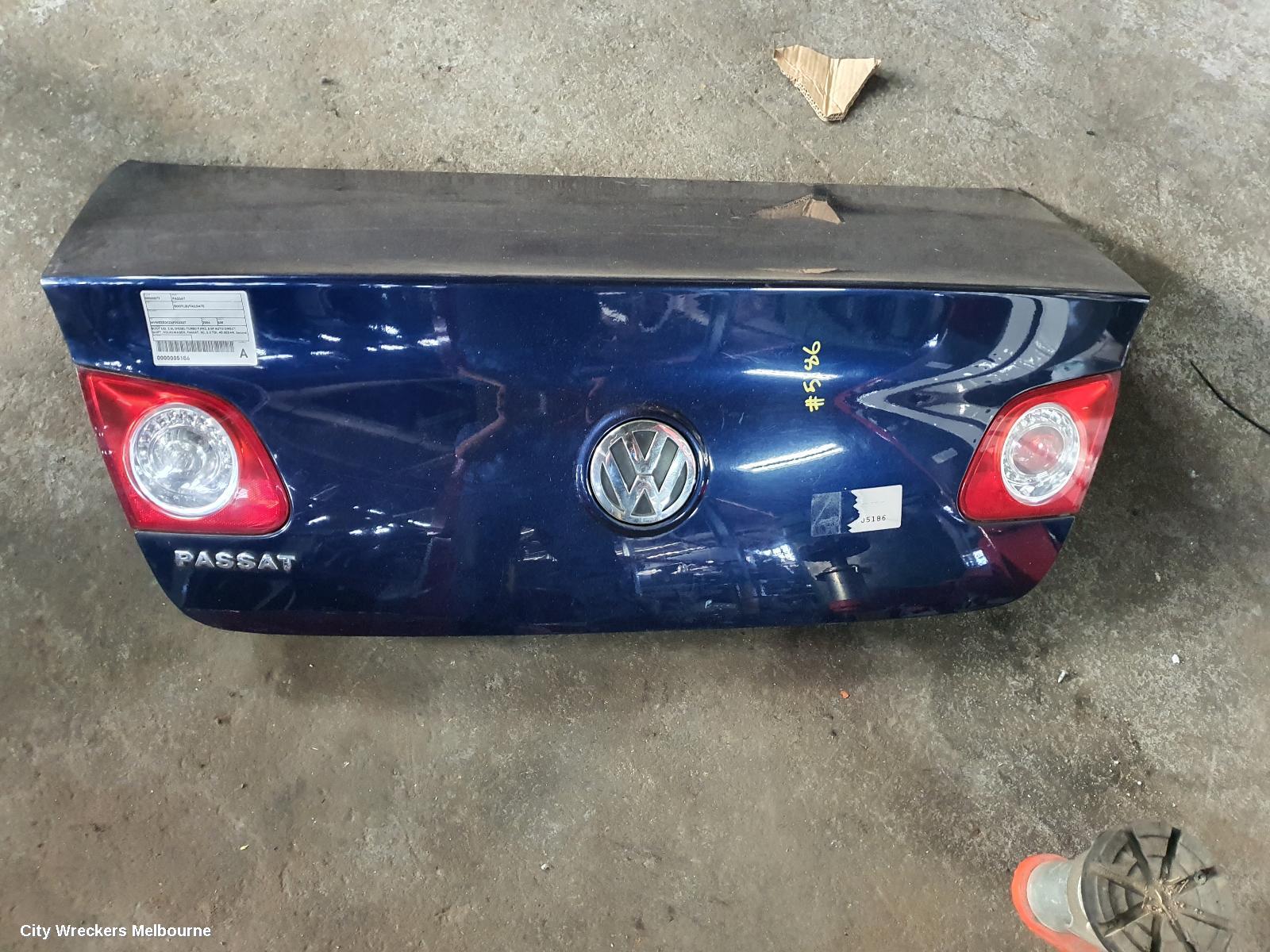 VOLKSWAGEN PASSAT BOOTLID/TAILGATE, BOOTLID, 3C/MK6 B6, SEDAN, NON SPOILER TYPE, 03/2006 - 09/2010