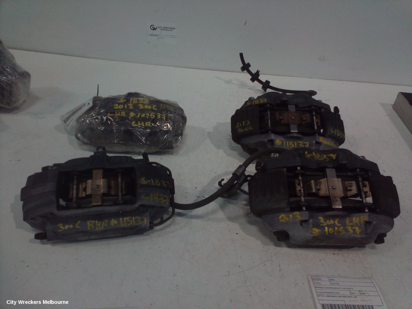 CHRYSLER 300C CALIPER, BREMBO CONVERSION KIT, LX2, 07/2012 ONWARDS