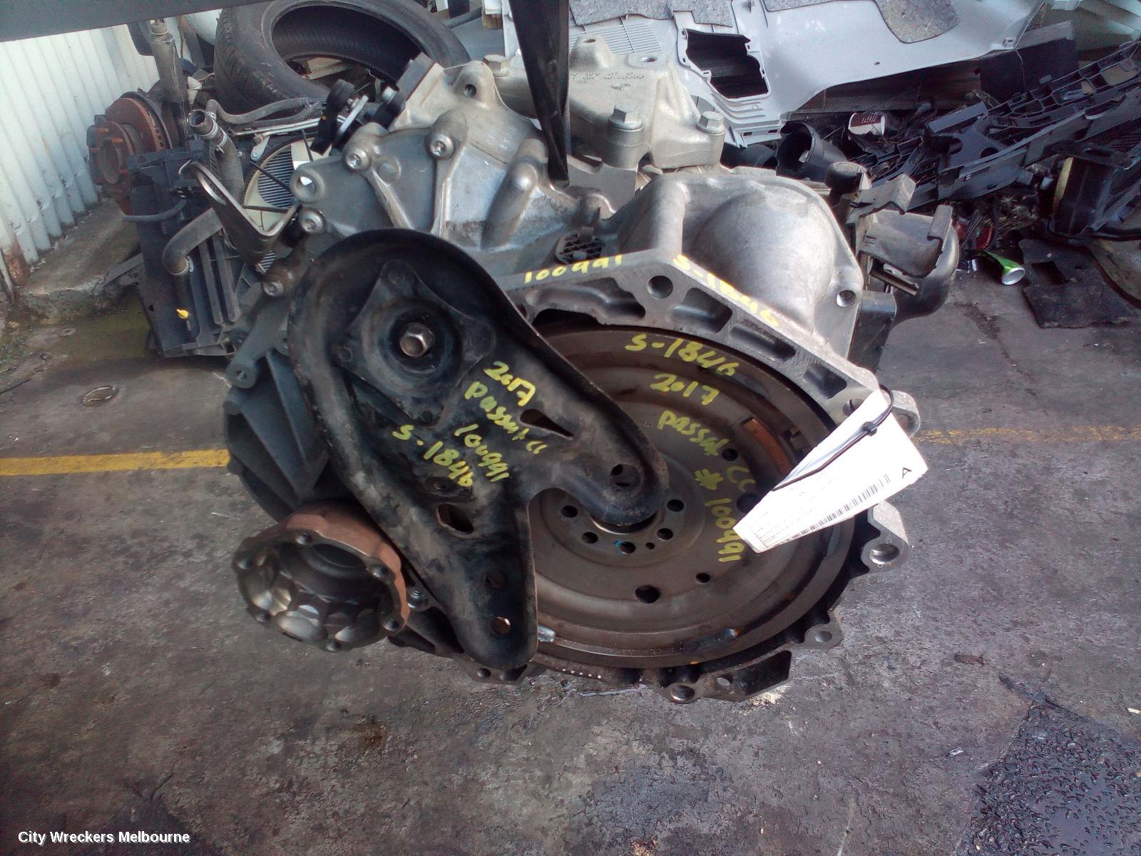 VOLKSWAGEN PASSAT TRANS/GEARBOX, AUTO, PETROL, 1.8, TURBO, B8/MK7, REY CODE, 06/2015 - 10/2019