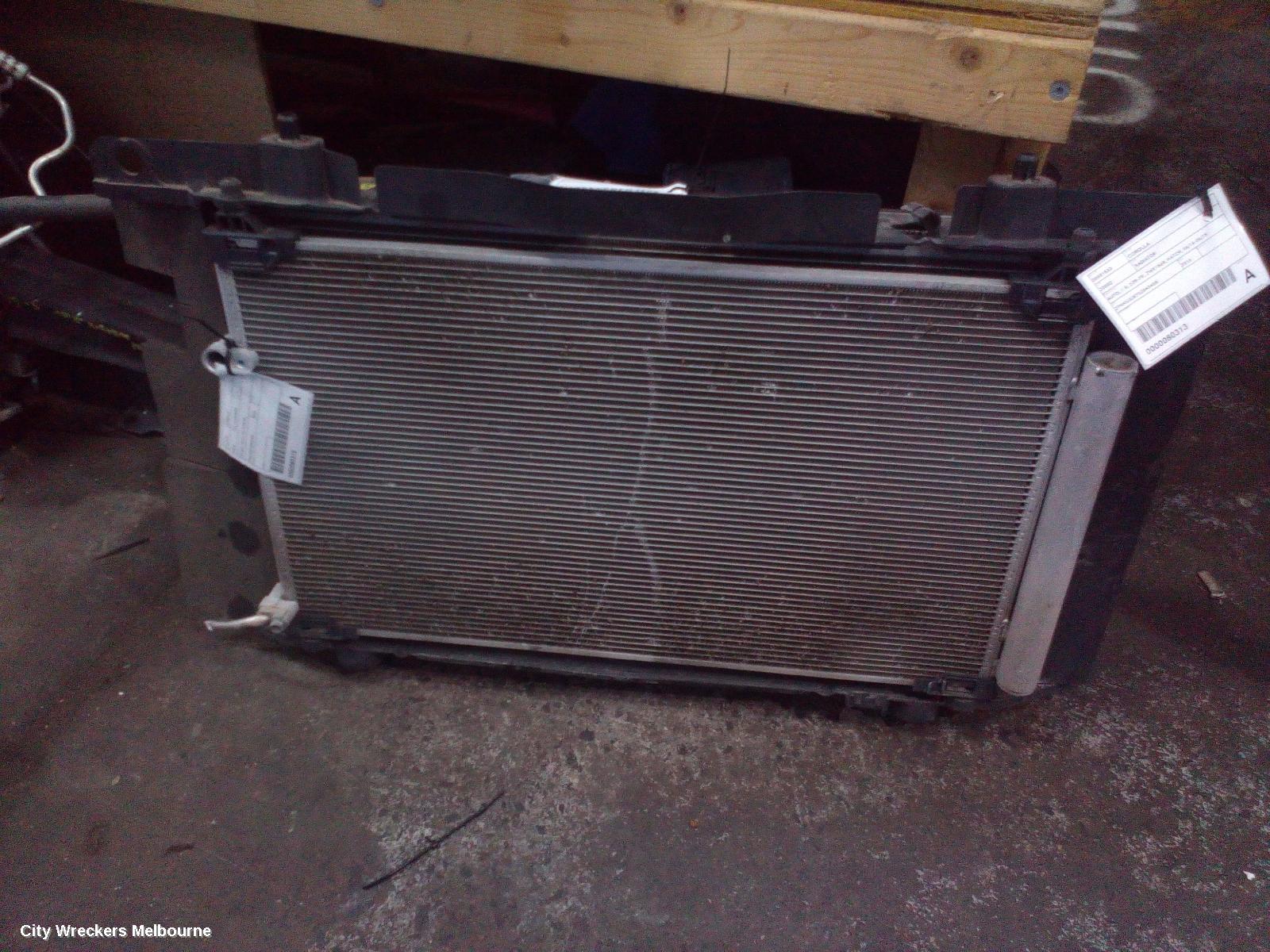 TOYOTA COROLLA RADIATOR, AUTO, 1.8, 2ZR-FE, ZWE186R, HATCH, 06/2016 - 06/2018