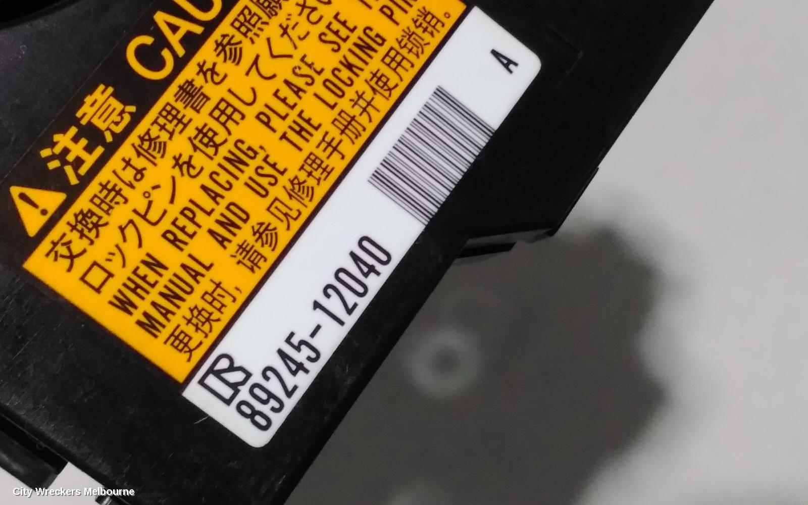 TOYOTA COROLLA AIRBAG MODULE/SENSOR, CLOCKSPRING, ZRE182R, 03/2015 - 06/2018