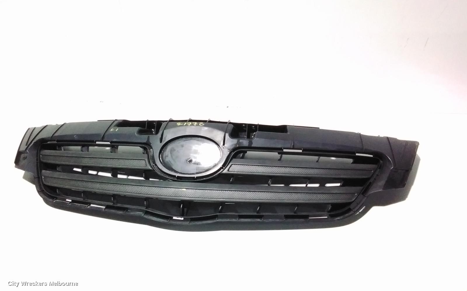TOYOTA COROLLA GRILLE, RADIATOR GRILLE, ZRE152/20153R, SEDAN, OUTER, 03/2007 - 02/2010