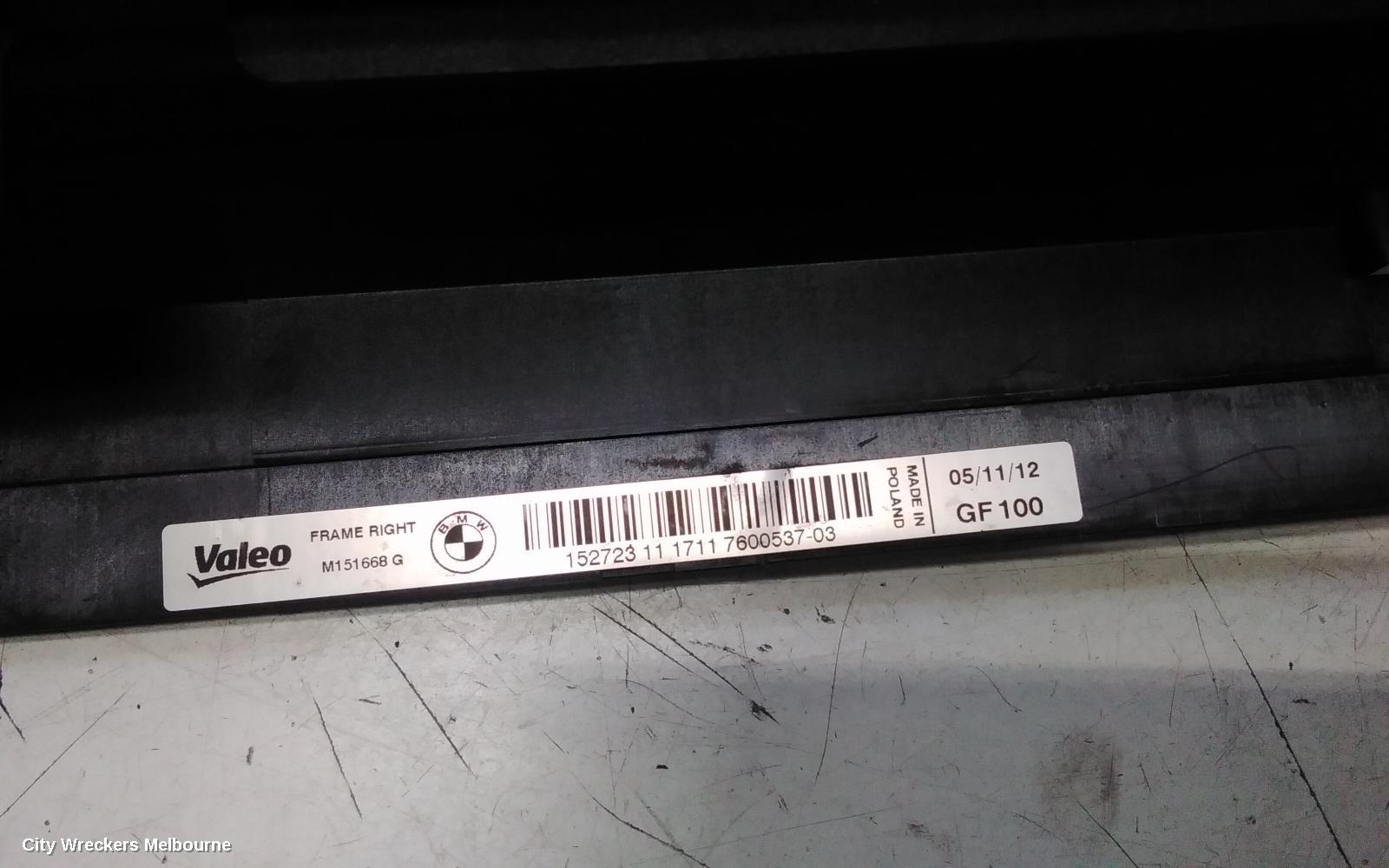 BMW 3 SERIES INTERCOOLER, PETROL, 2.0, 328I, F30/F31/F34, 11/2011 - 05/2016