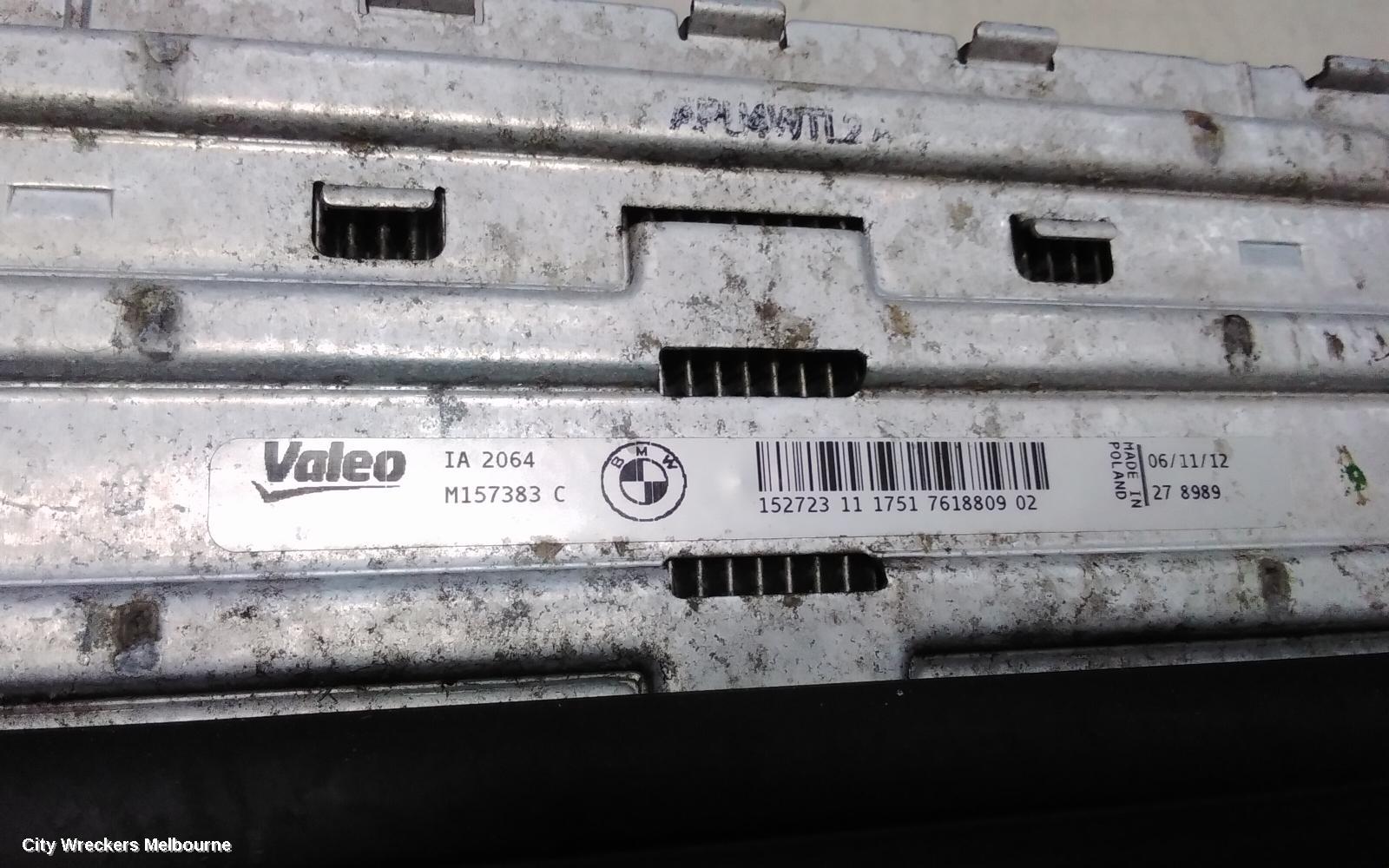 BMW 3 SERIES INTERCOOLER, PETROL, 2.0, 328I, F30/F31/F34, 11/2011 - 05/2016