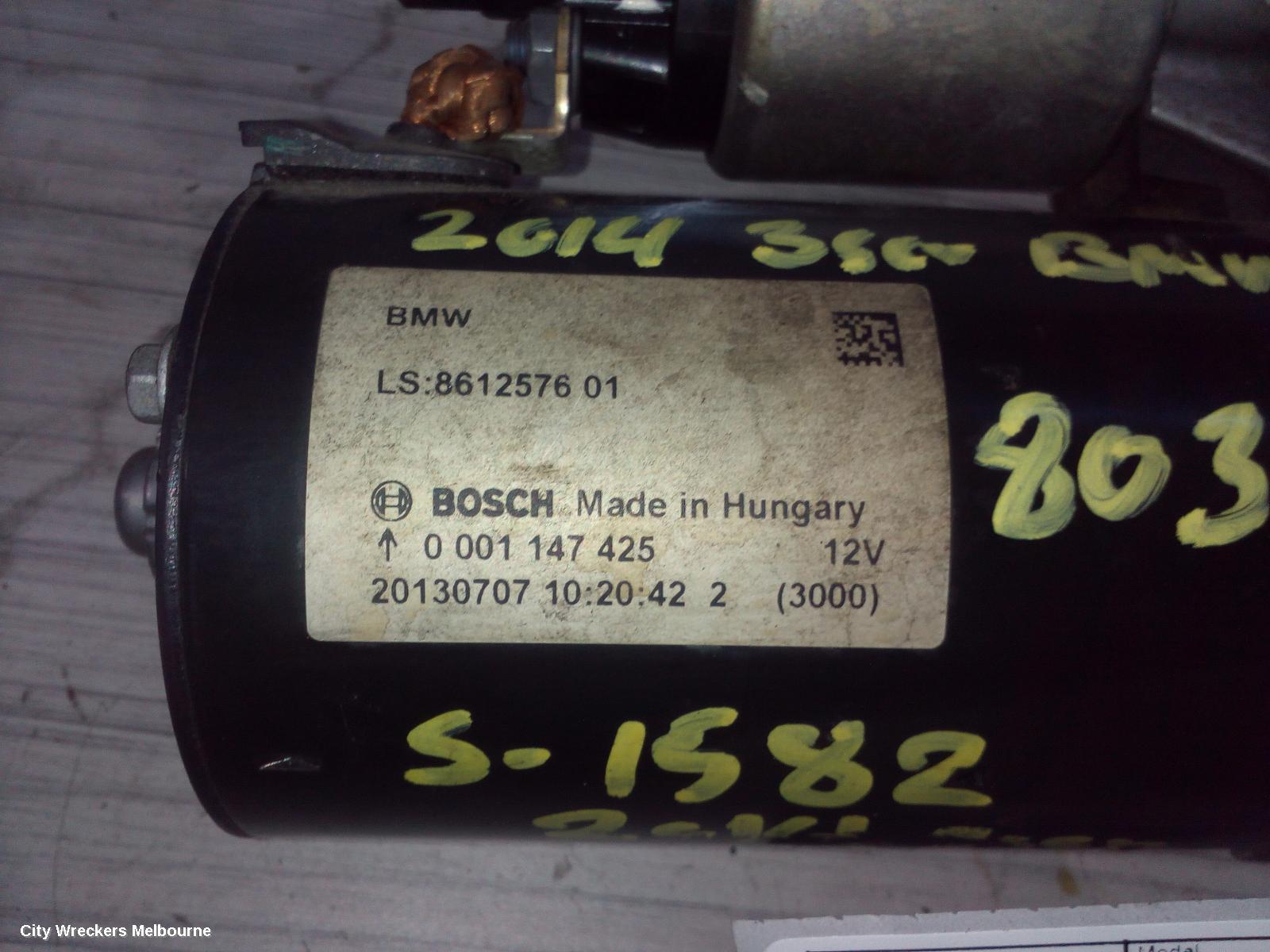 BMW 3 SERIES STARTER, PETROL, 2.0, N20, F30/F31/F34, 11/2011 - 05/2016