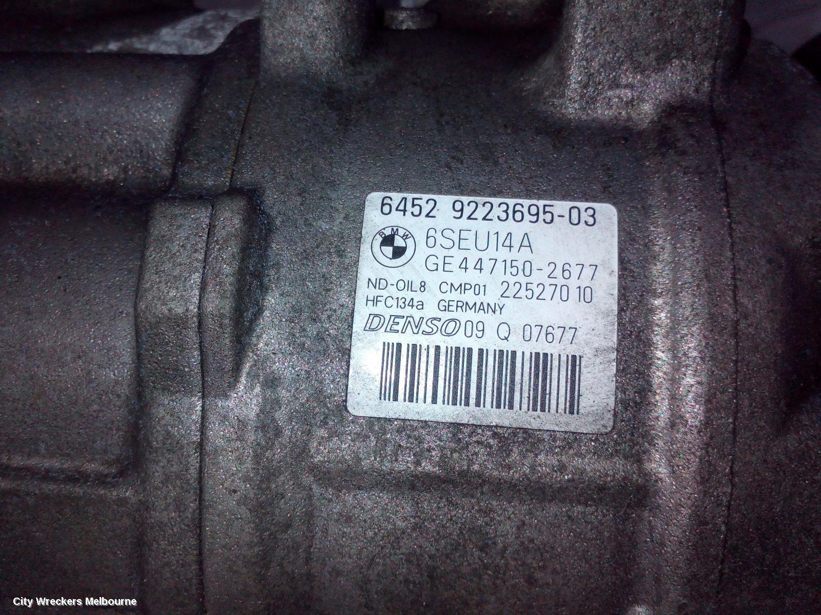 BMW 3 SERIES A/C COMPRESSOR, F30/F31/F34, 2.0, N20, PETROL, NON MAGNETIC CLUTCH TYPE, 11/2011 - 05/2016