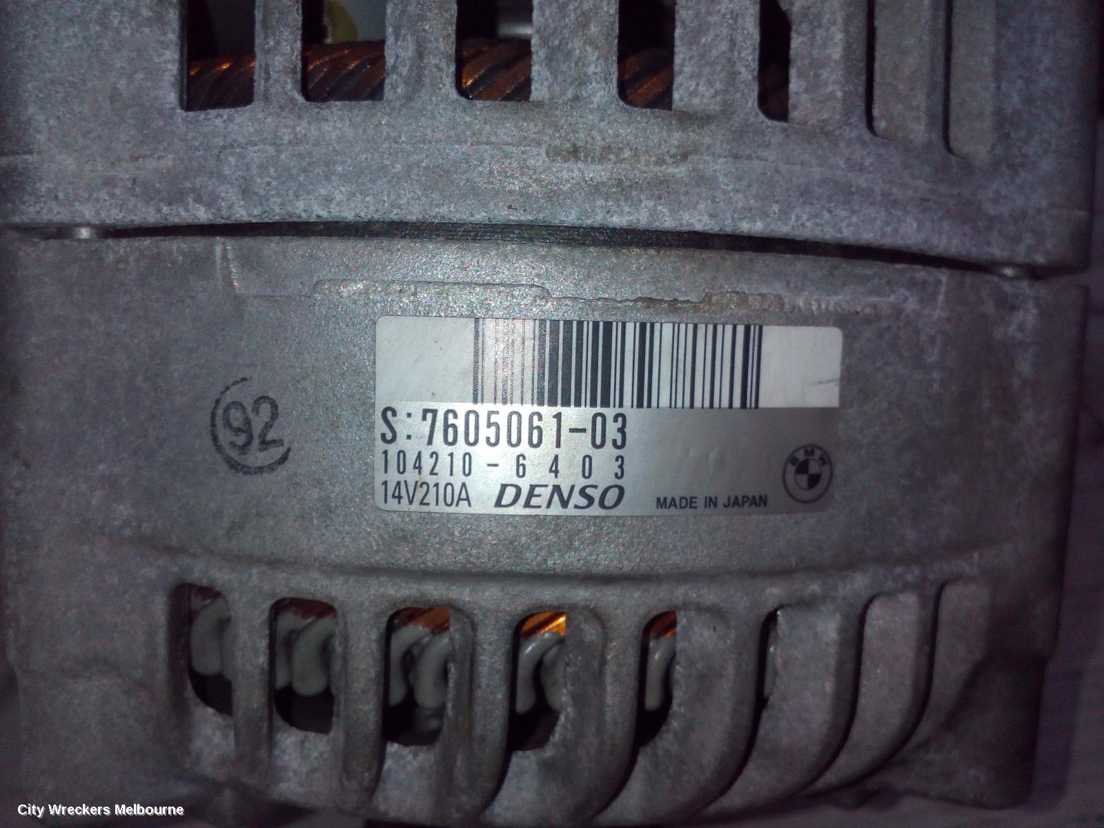 BMW 3 SERIES ALTERNATOR, PETROL, 2.0, N20, 210AMP, F30/F31/F34, 11/2011 - 05/2016