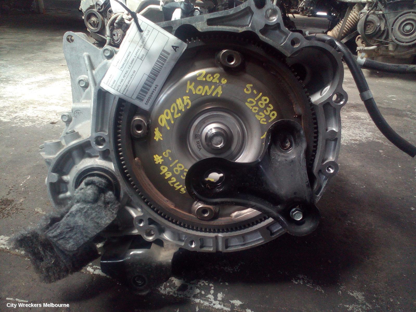 HYUNDAI KONA TRANS/GEARBOX, AUTO, FWD, PETROL, 2.0, G4NH, 6 SPEED, OS, 09/2017 - 10/2020