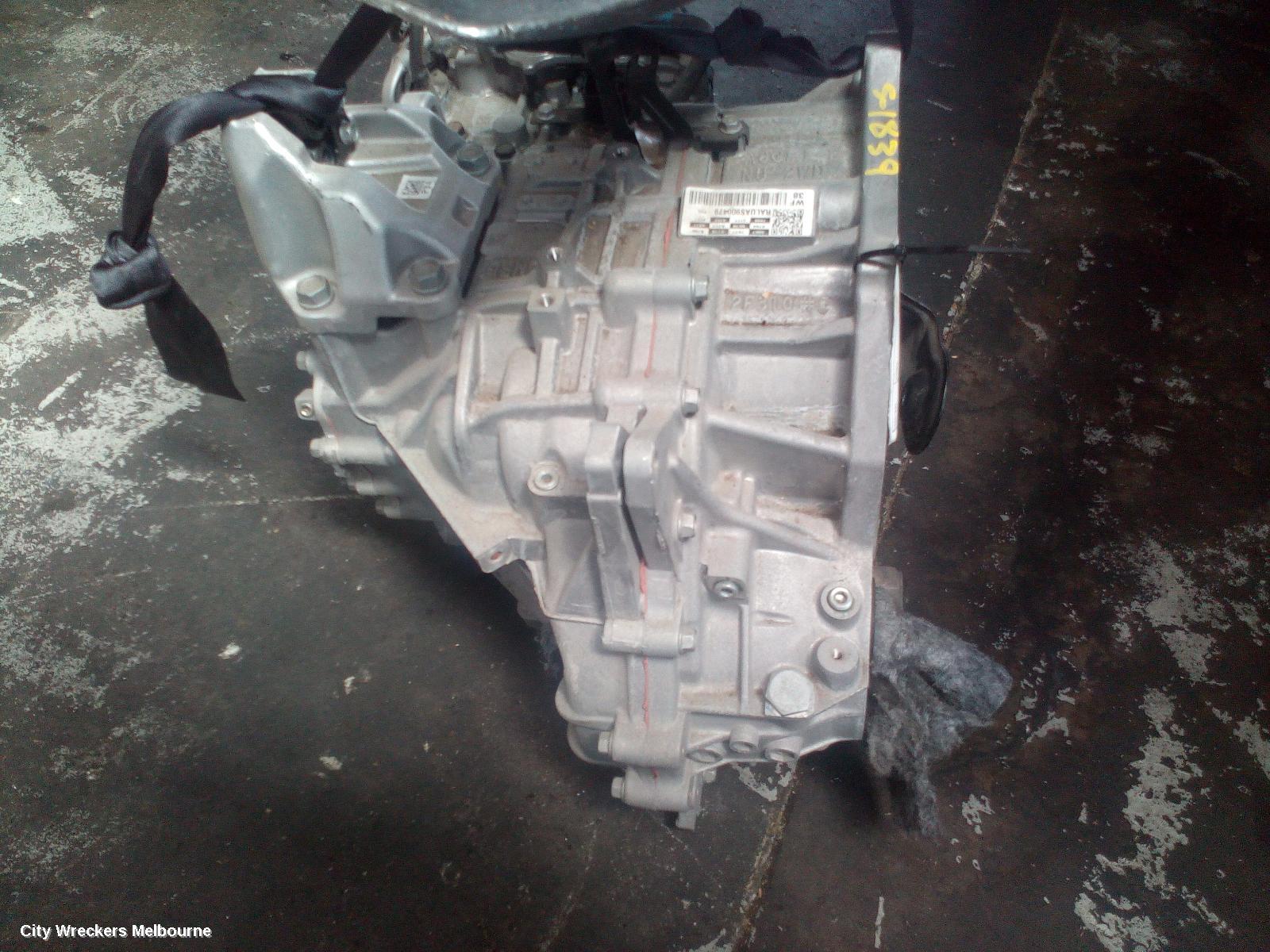 HYUNDAI KONA TRANS/GEARBOX, AUTO, FWD, PETROL, 2.0, G4NH, 6 SPEED, OS, 09/2017 - 10/2020
