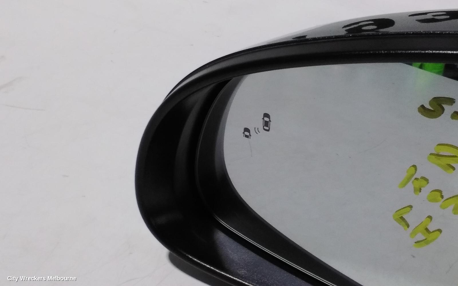 HYUNDAI KONA LEFT DOOR MIRROR, OS, HEATED, POWER FOLD, W/ BLIND SPOT TYPE, COLOUR CODED, 09/2017 - 07/2023