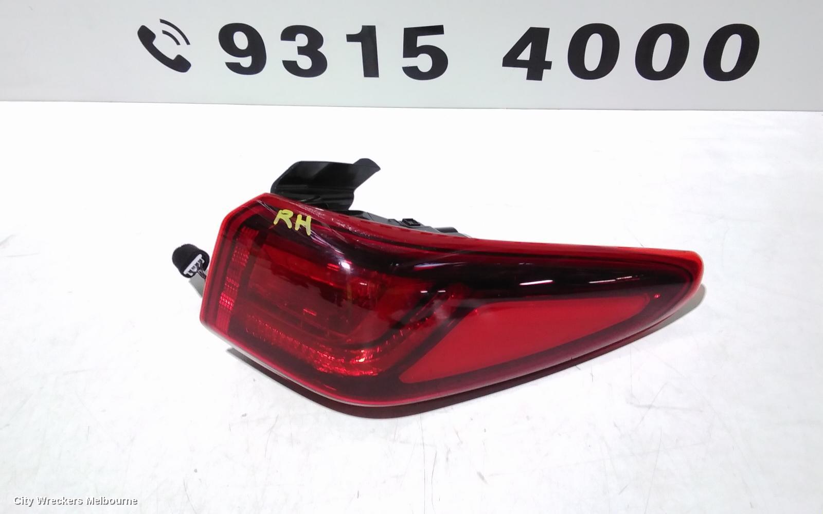 HYUNDAI KONA RIGHT TAILLIGHT, OS, IN BODY, LED TYPE, 09/2017 - 10/2020