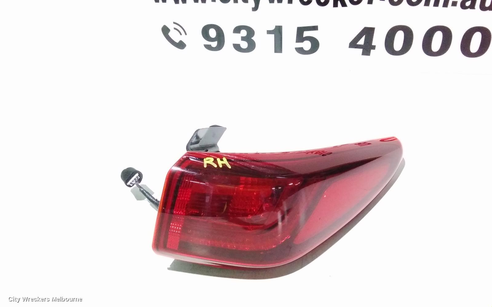 HYUNDAI KONA RIGHT TAILLIGHT, OS, IN BODY, LED TYPE, 09/2017 - 10/2020