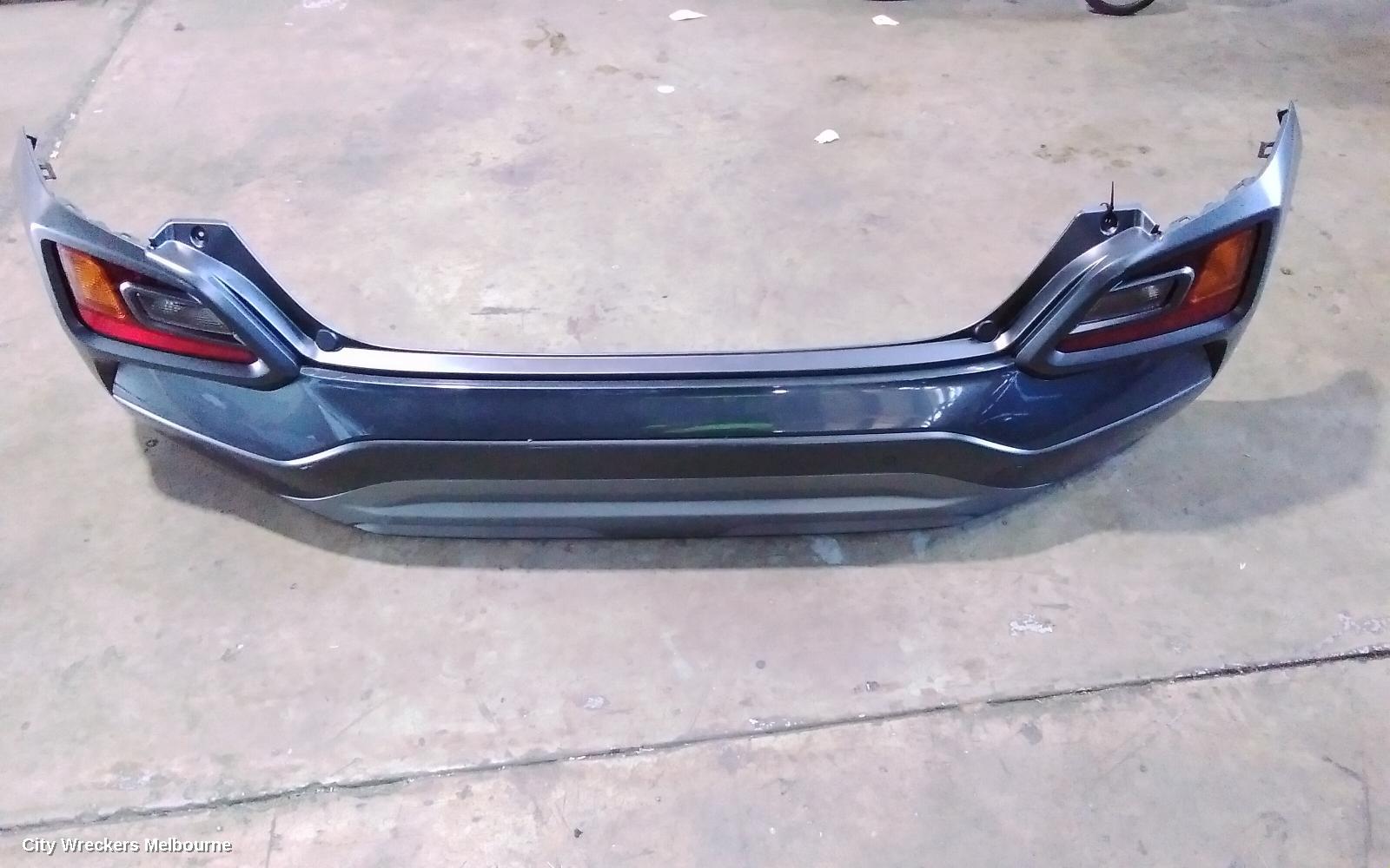 HYUNDAI KONA REAR BUMPER, BUMPER BAR CENTRE MOULDING, COLOUR CODED, ELECTRIC TYPE, OS, 09/2017 - 10/2020