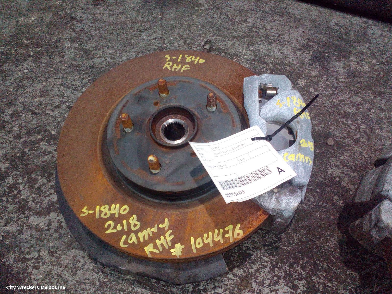 TOYOTA CAMRY RIGHT FRONT HUB ASSEMBLY, XV70, NON HYBRID TYPE, 09/2017 ONWARDS