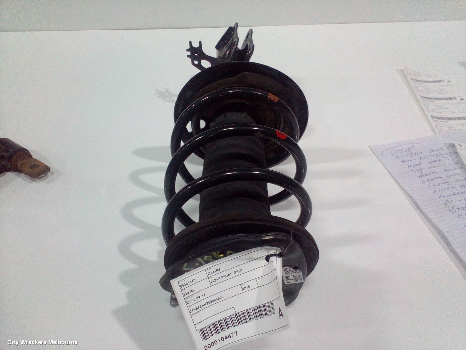 TOYOTA CAMRY RIGHT FRONT STRUT, XV70, NON HYBRID TYPE, 09/2017 ONWARDS