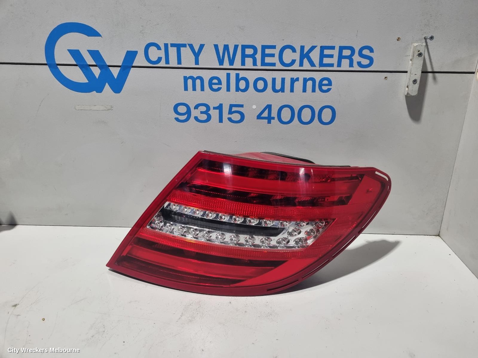 MERCEDES C CLASS RIGHT TAILLIGHT, W204, SEDAN, LED TYPE, 05/2011 - 07/2014