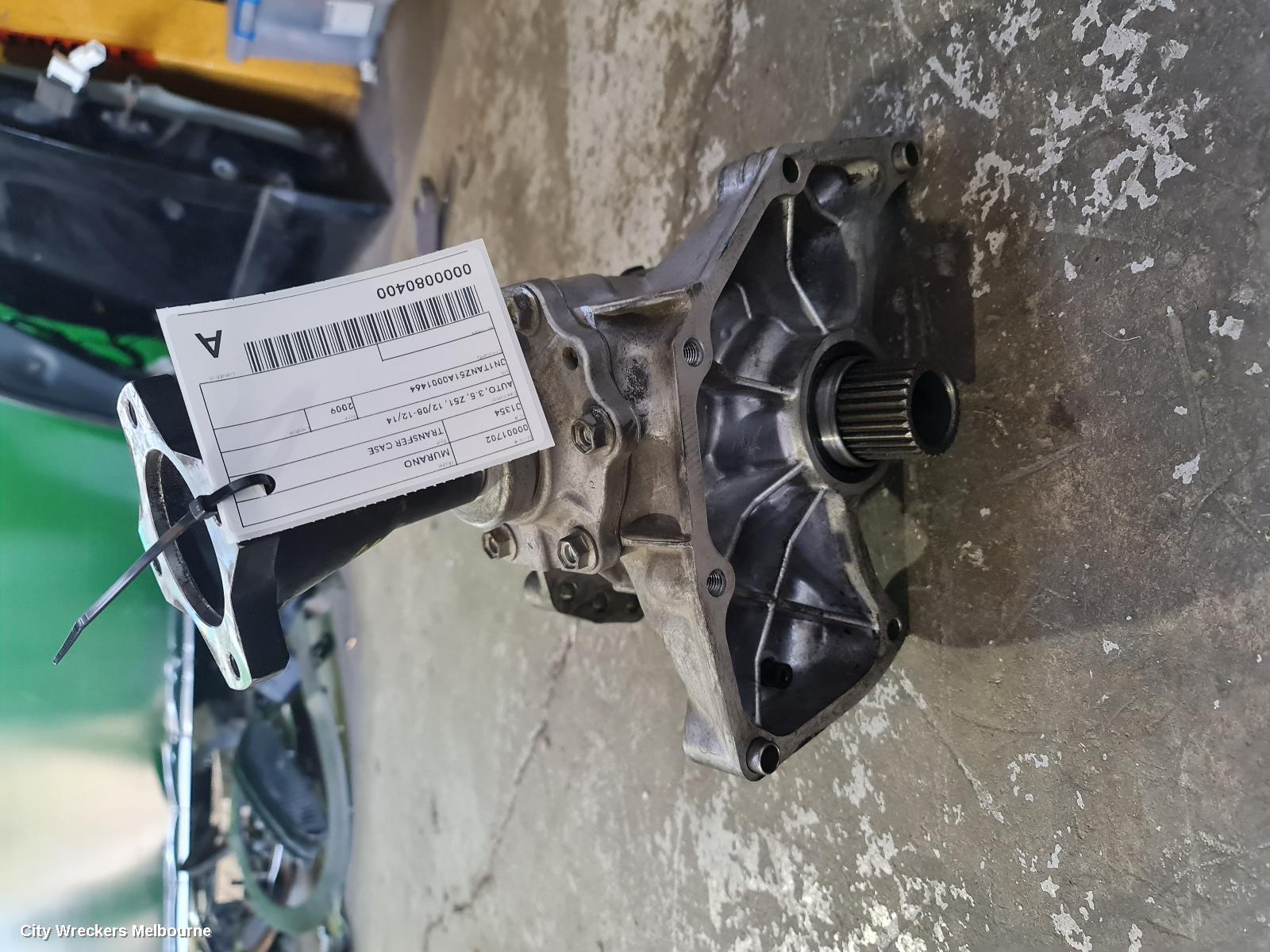 NISSAN MURANO TRANSFER CASE, AUTO, 3.5, Z51, 12/2008 - 12/2014