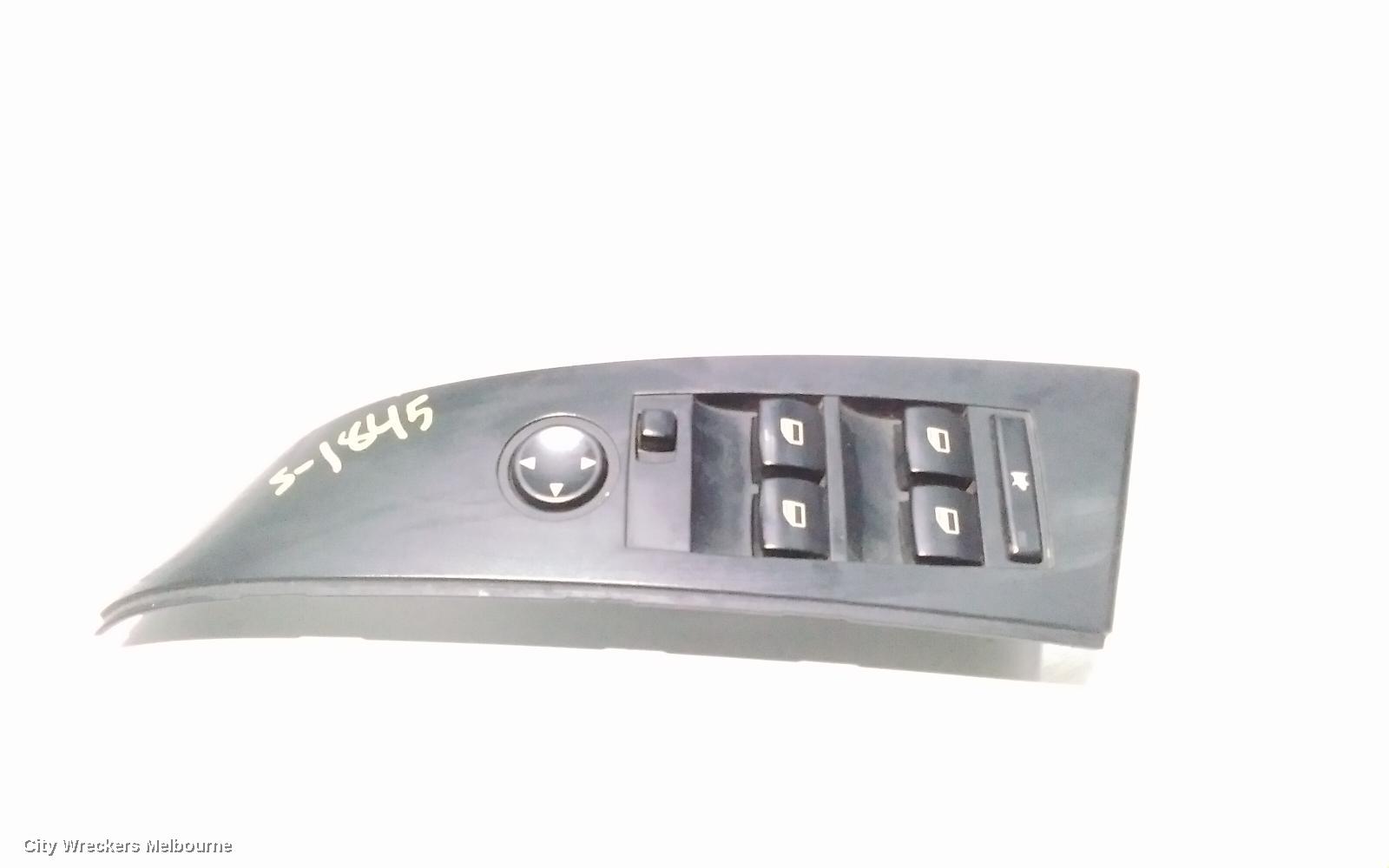 BMW 5 SERIES PWR DR WIND SWITCH, RH FRONT (MASTER SWITCH), W/ AUTO DIP MIRROR, E60, 10/2003 - 12/2006