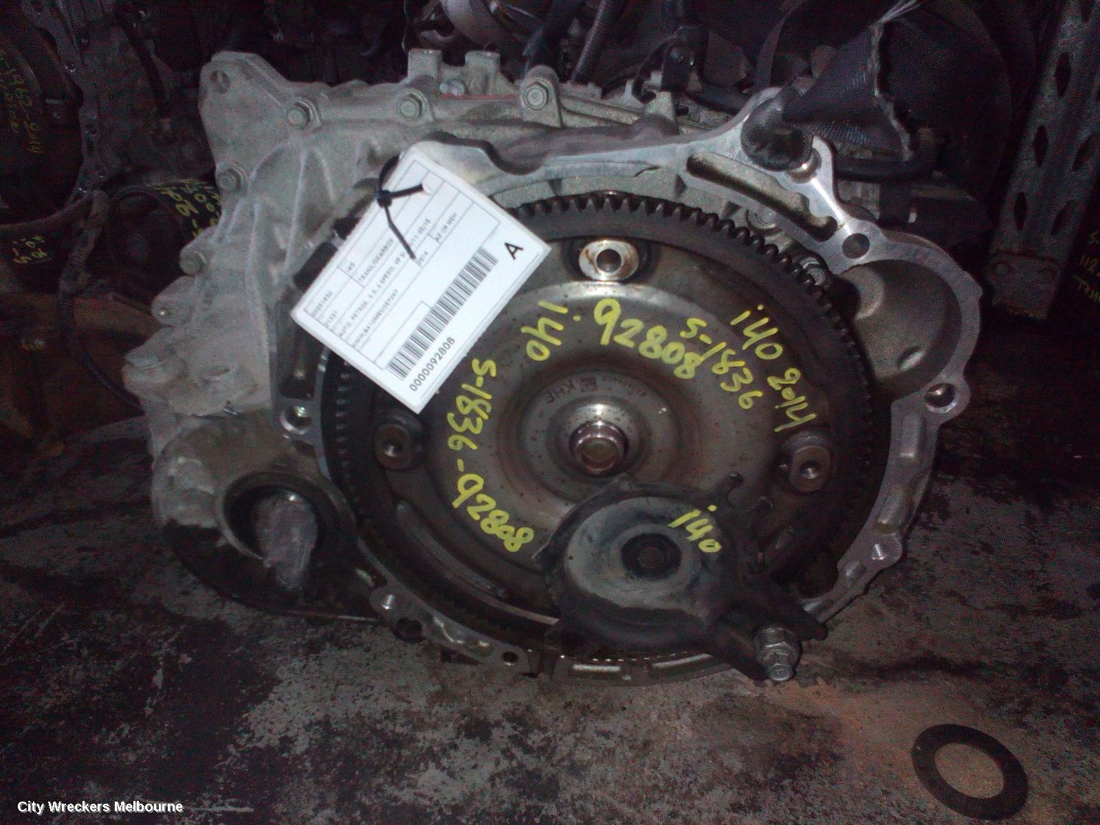 HYUNDAI I40 TRANS/GEARBOX, AUTO, PETROL, 2.0, 6 SPEED, VF SI, 09/2011 - 05/2015
