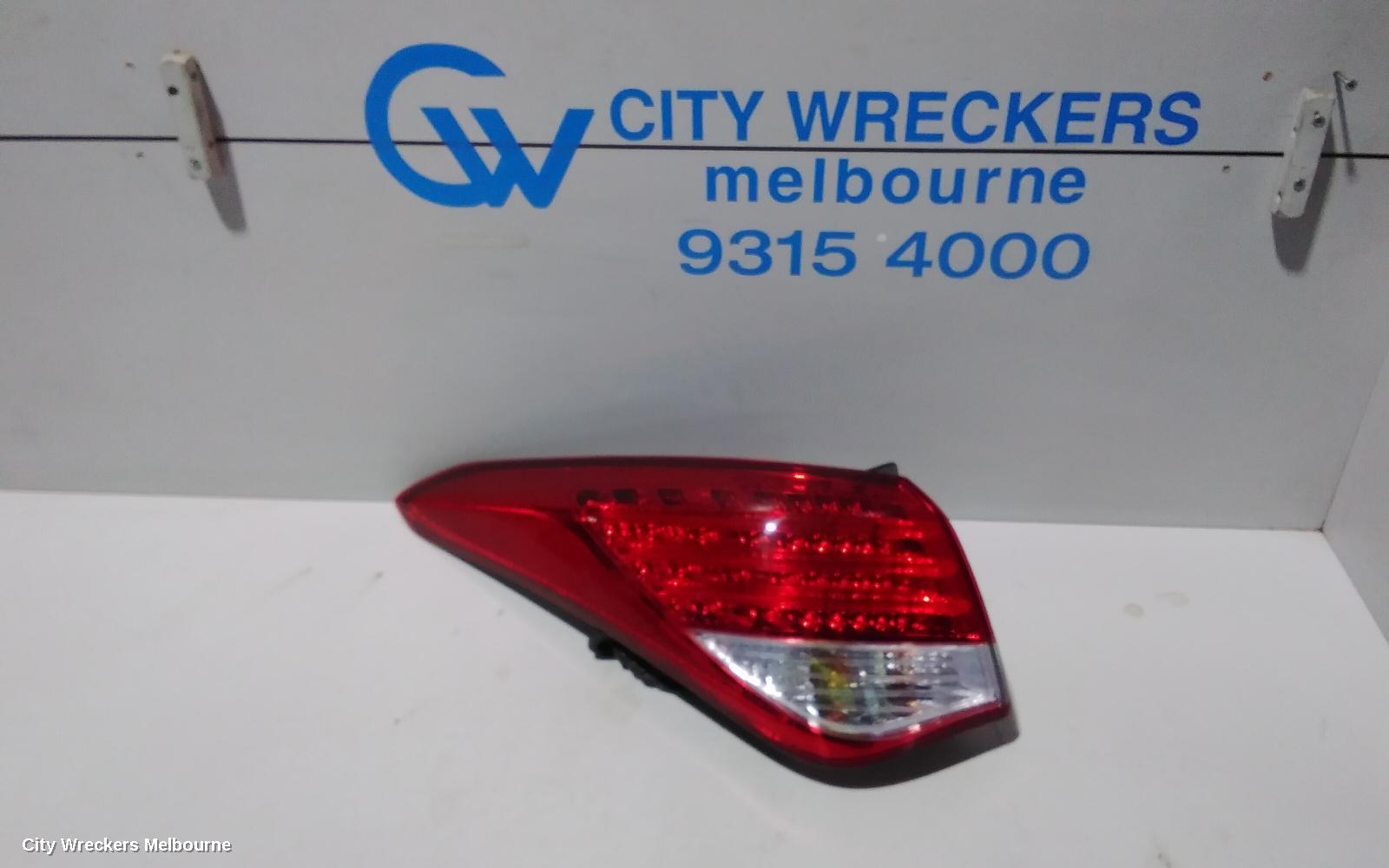 HYUNDAI I40 LEFT TAILLIGHT, VF, SEDAN, 04/2012 - 05/2015