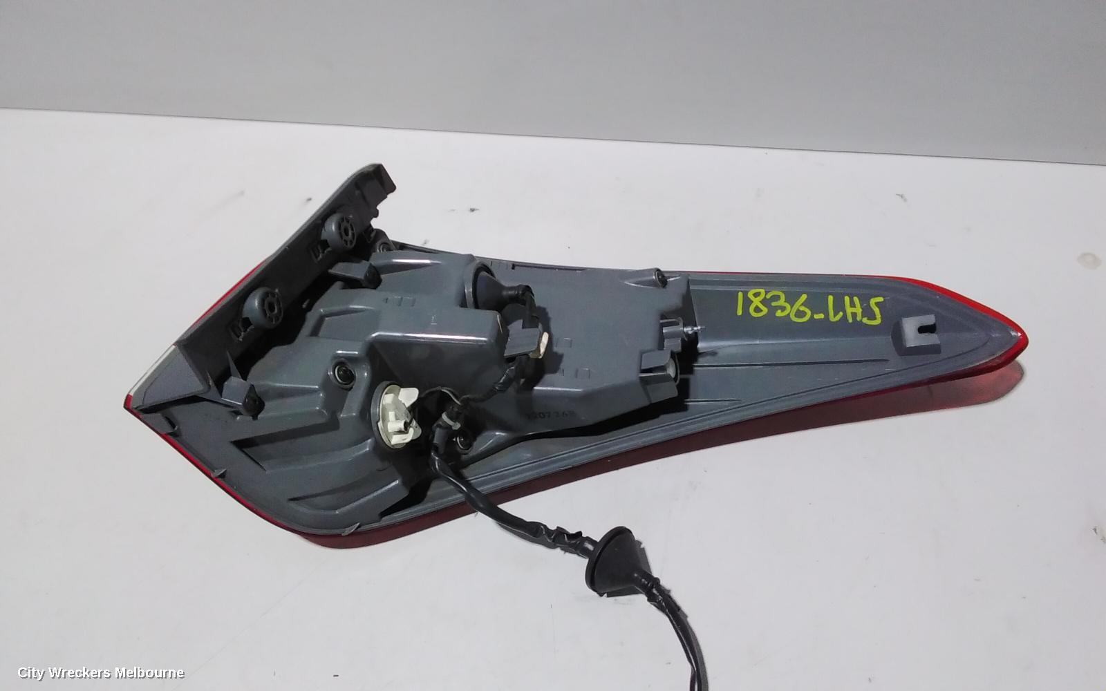 HYUNDAI I40 LEFT TAILLIGHT, VF, SEDAN, 04/2012 - 05/2015