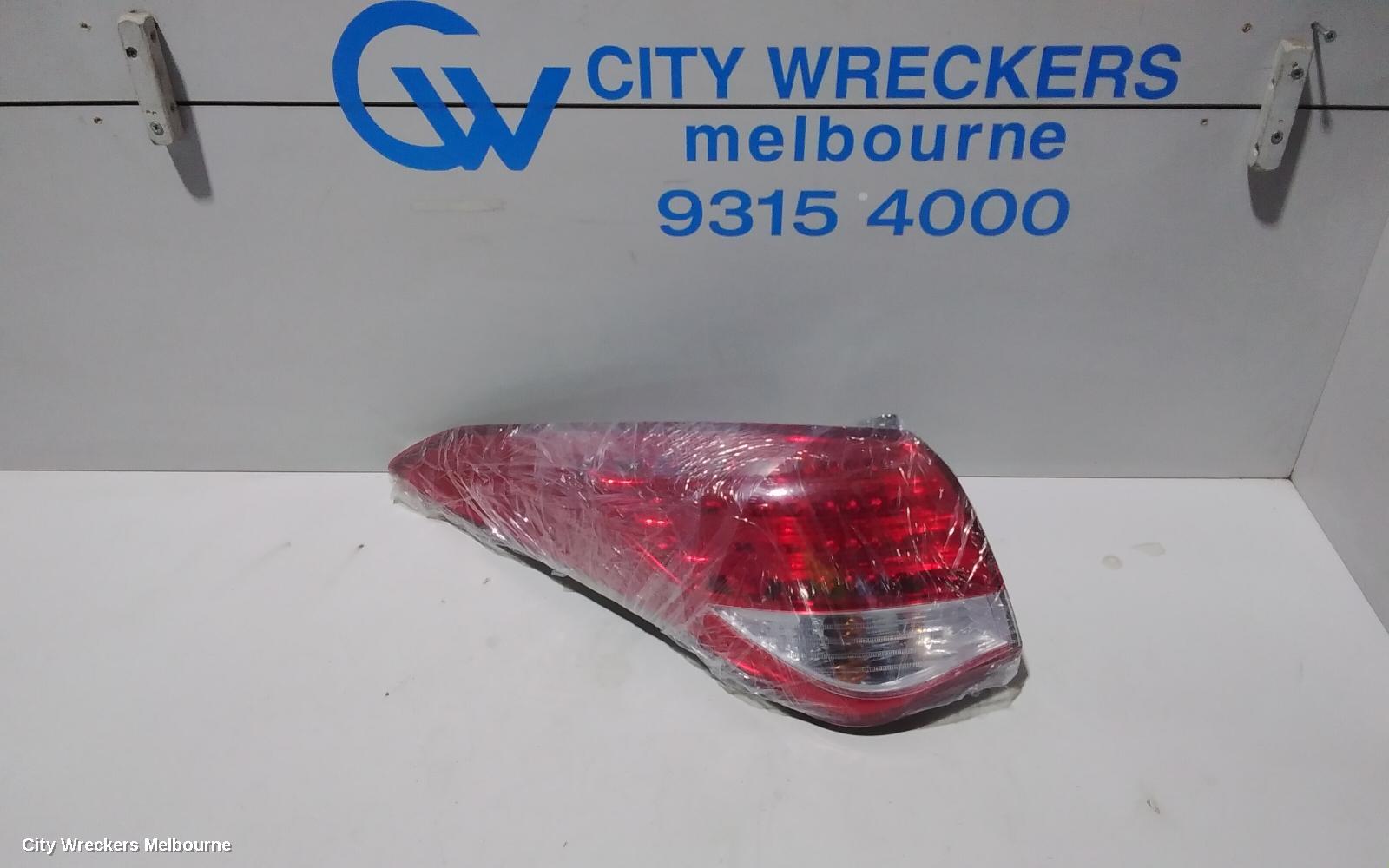 HYUNDAI I40 LEFT TAILLIGHT, VF, SEDAN, 04/2012 - 05/2015