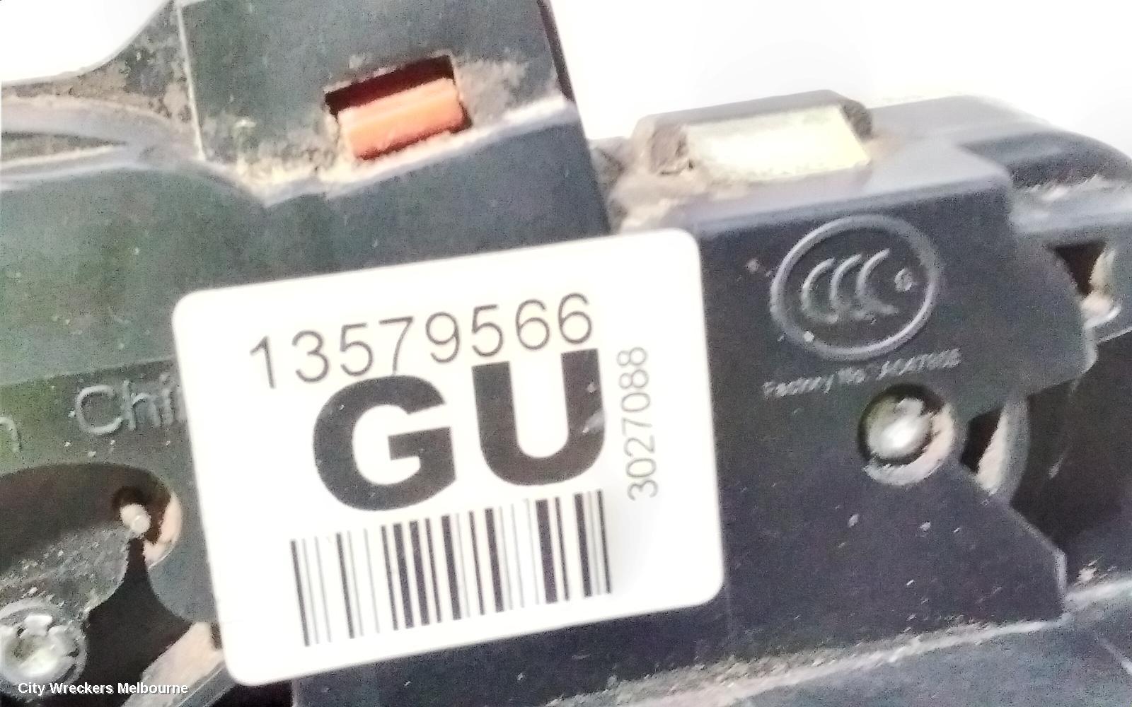 HOLDEN COMMODORE DOOR/BOOT/GATE LOCK, RIGHT REAR DOOR LOCK, VF, 05/2013 - 12/2017