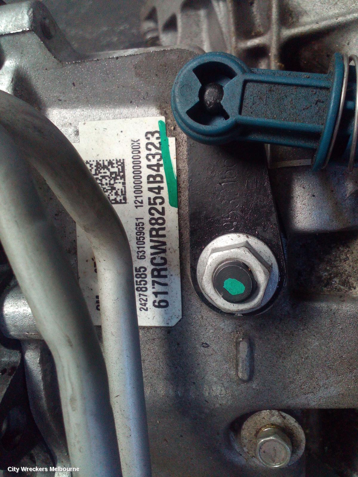 HOLDEN TRAX TRANS/GEARBOX, AUTO, PETROL, 1.4, TURBO, 7RCW TAG, TJ SERIES, 10/2016 - 12/2020