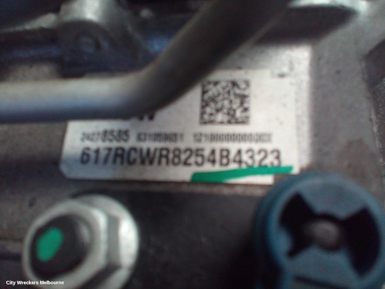 HOLDEN TRAX TRANS/GEARBOX, AUTO, PETROL, 1.4, TURBO, 7RCW TAG, TJ SERIES, 10/2016 - 12/2020