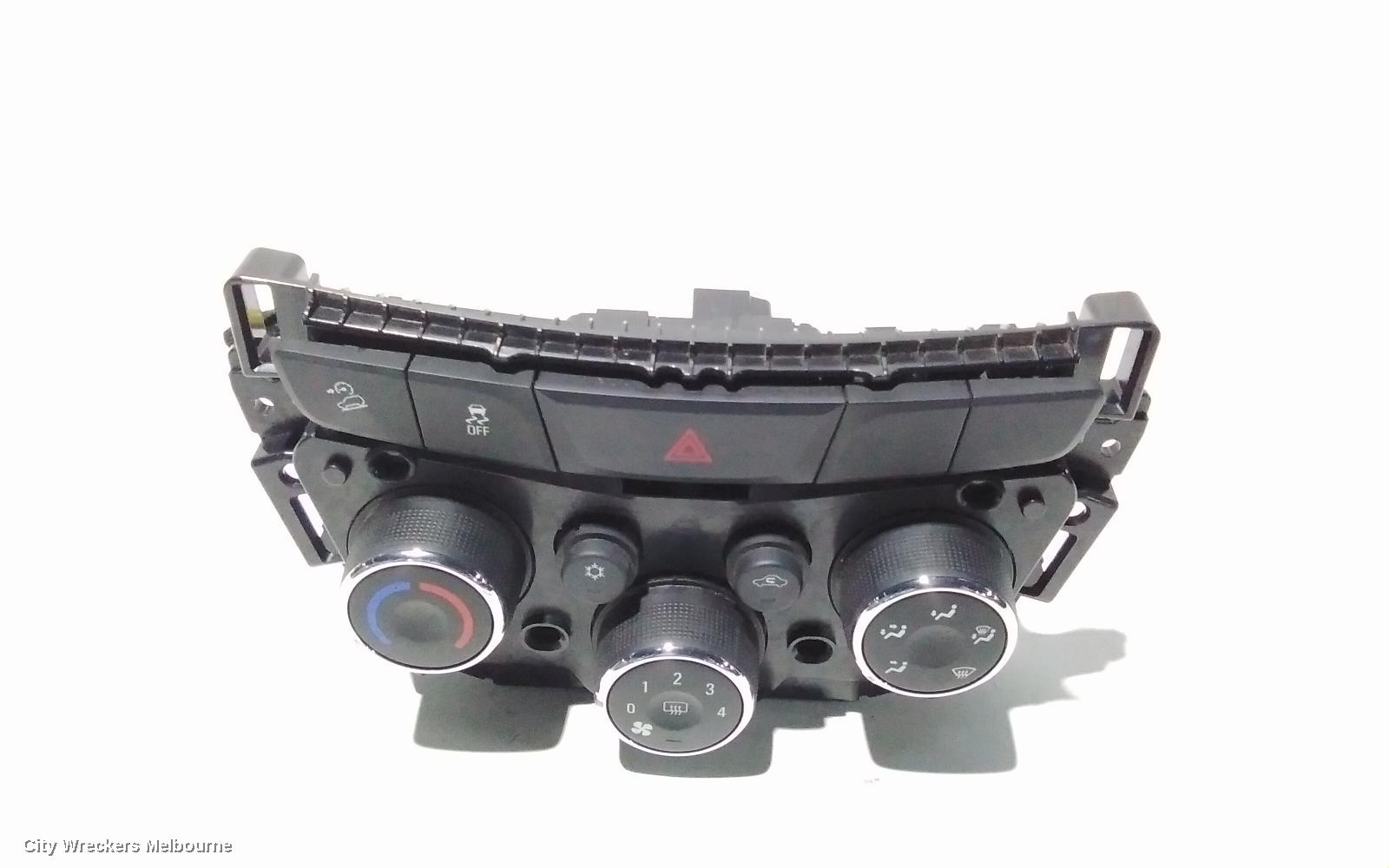 HOLDEN TRAX HEATER/AC CONTROLS, TJ SERIES, STANDARD TYPE, NON SEAT WARMER, 08/2013 - 12/2020