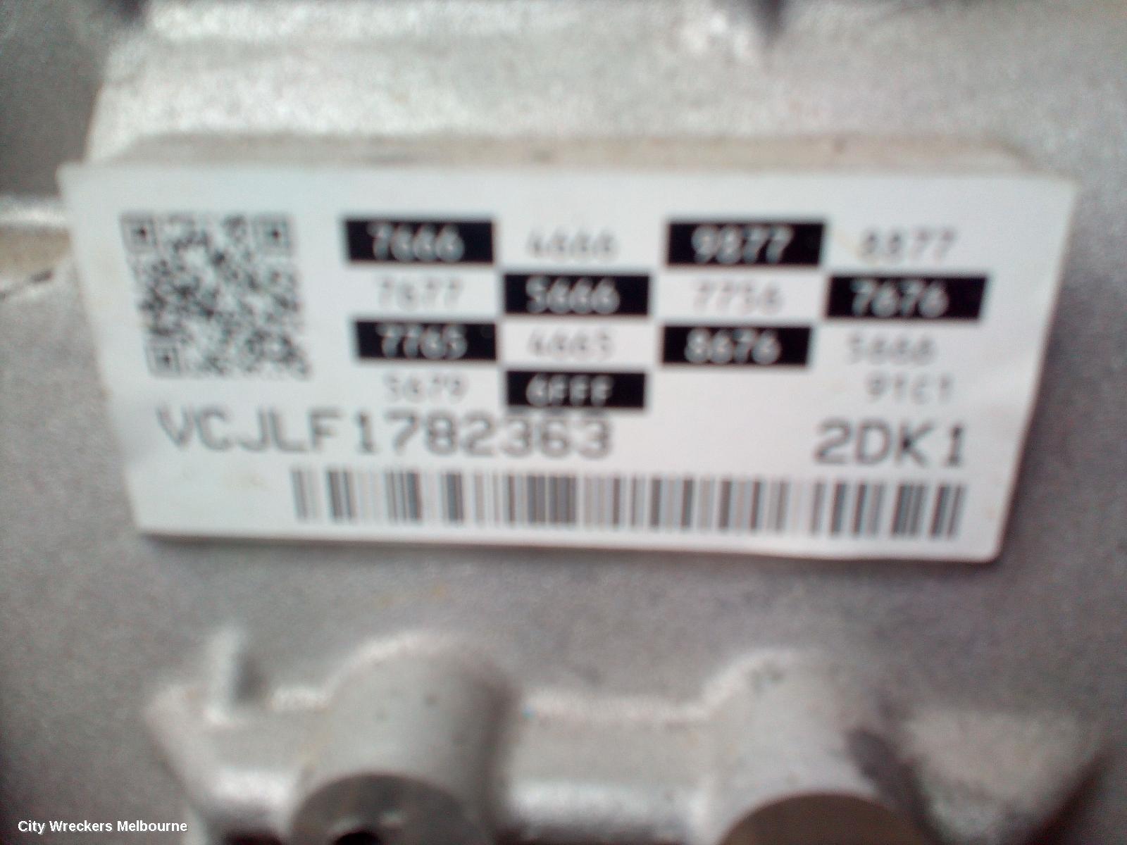 KIA STINGER TRANS/GEARBOX, AUTO, PETROL, 3.3, G6DP, TWIN TURBO, CK, 06/2017 ONWARDS