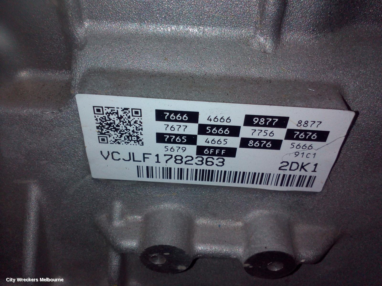 KIA STINGER TRANS/GEARBOX, AUTO, PETROL, 3.3, G6DP, TWIN TURBO, CK, 06/2017 ONWARDS