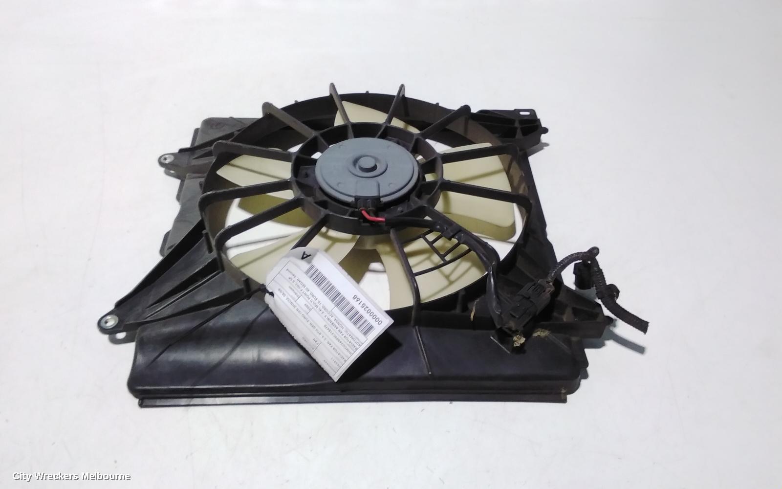 HONDA ACCORD FAN, RADIATOR FAN, 2.4, 8TH GEN, EURO (VIN JHMCU), 06/2008 - 12/2015