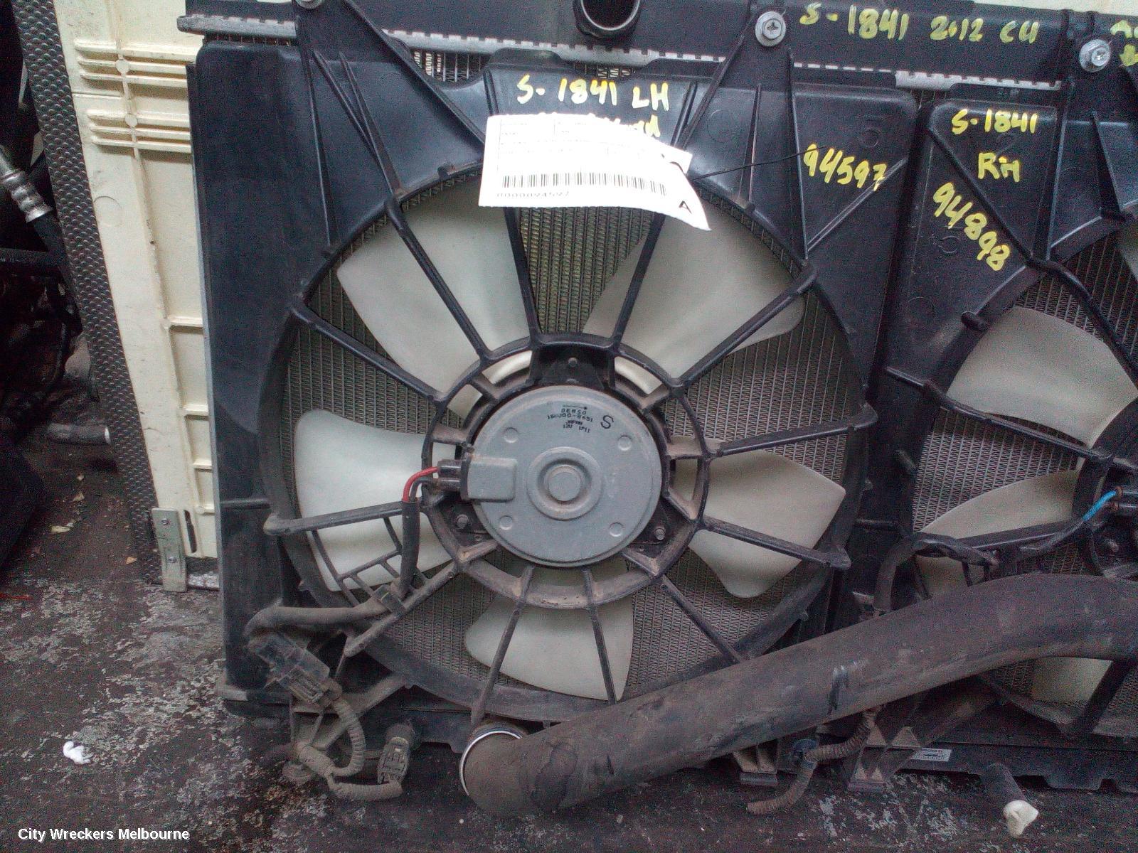 HONDA ACCORD FAN, A/C FAN, 2.4, 8TH GEN, EURO (VIN JHMCU), 06/2008 - 12/2015