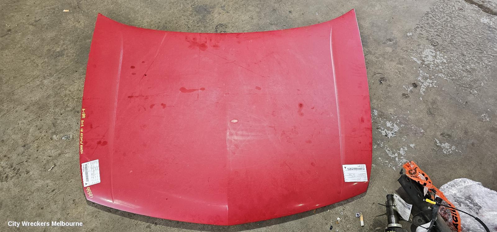 HONDA ACCORD BONNET, 8TH GEN, EURO (VIN JHMCU), 06/2008 - 12/2015